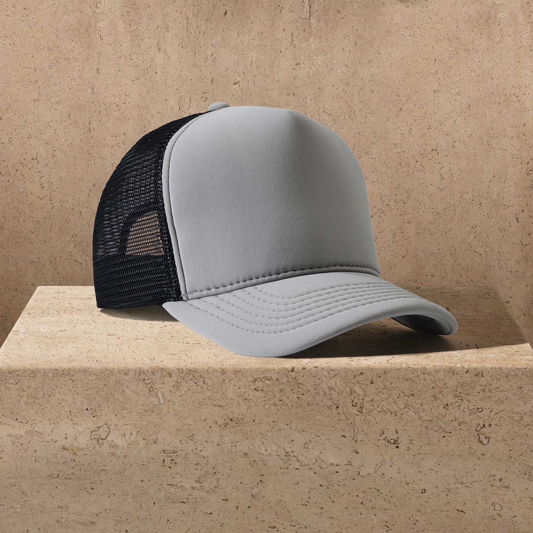 Scuba Trucker Hat - Pale Grey