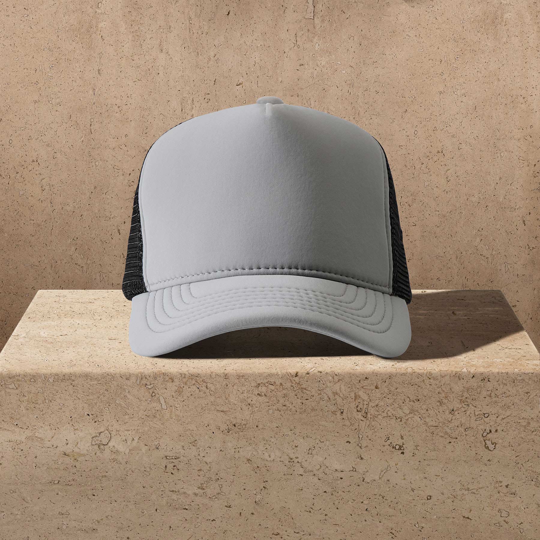 Scuba Trucker Hat - Pale Grey