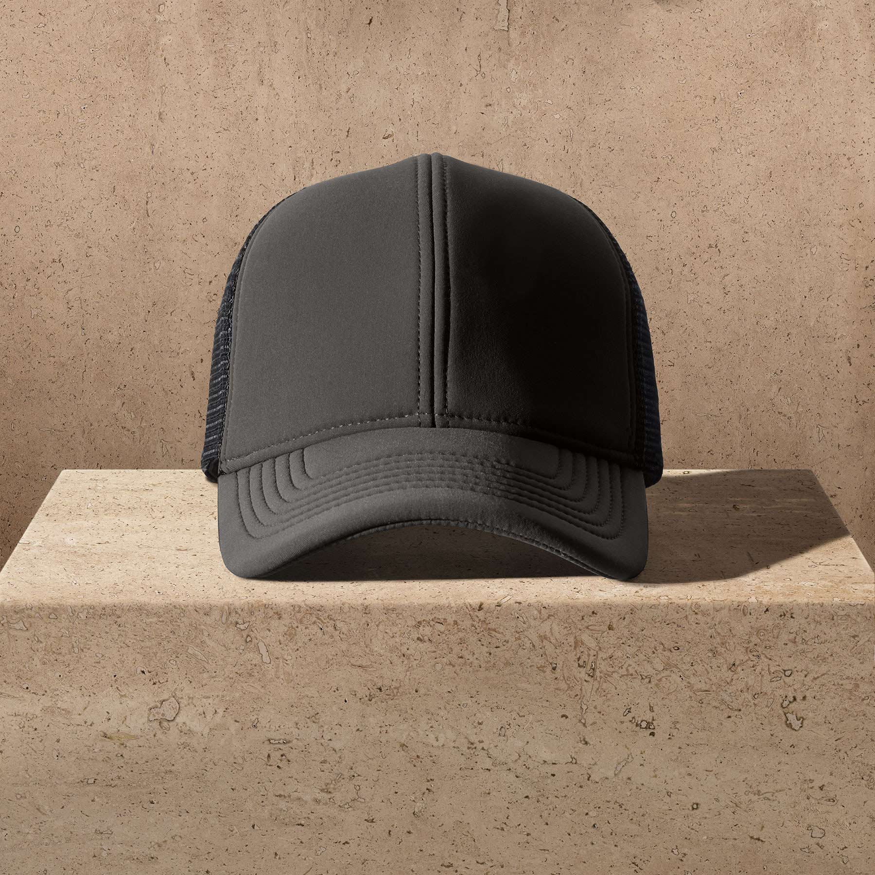 Scuba 6 Panel Baseball Hat - Carbon Grey