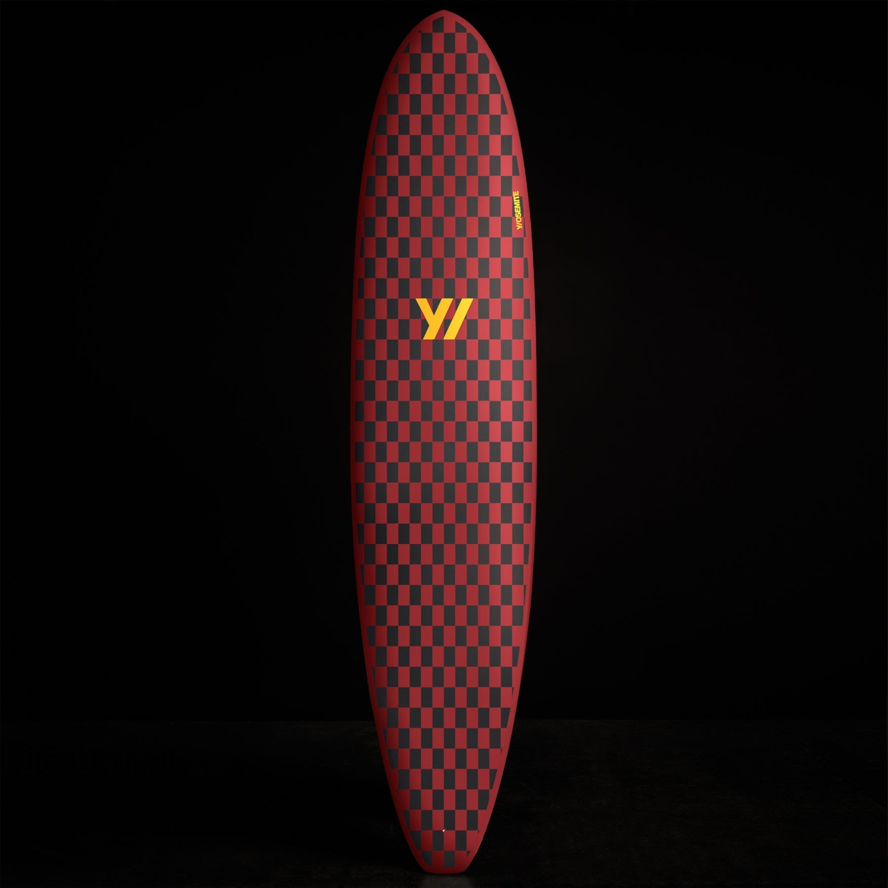 Y/OSEMITE  Checkered Longboard 7Ft 10In - Black/Sunstone