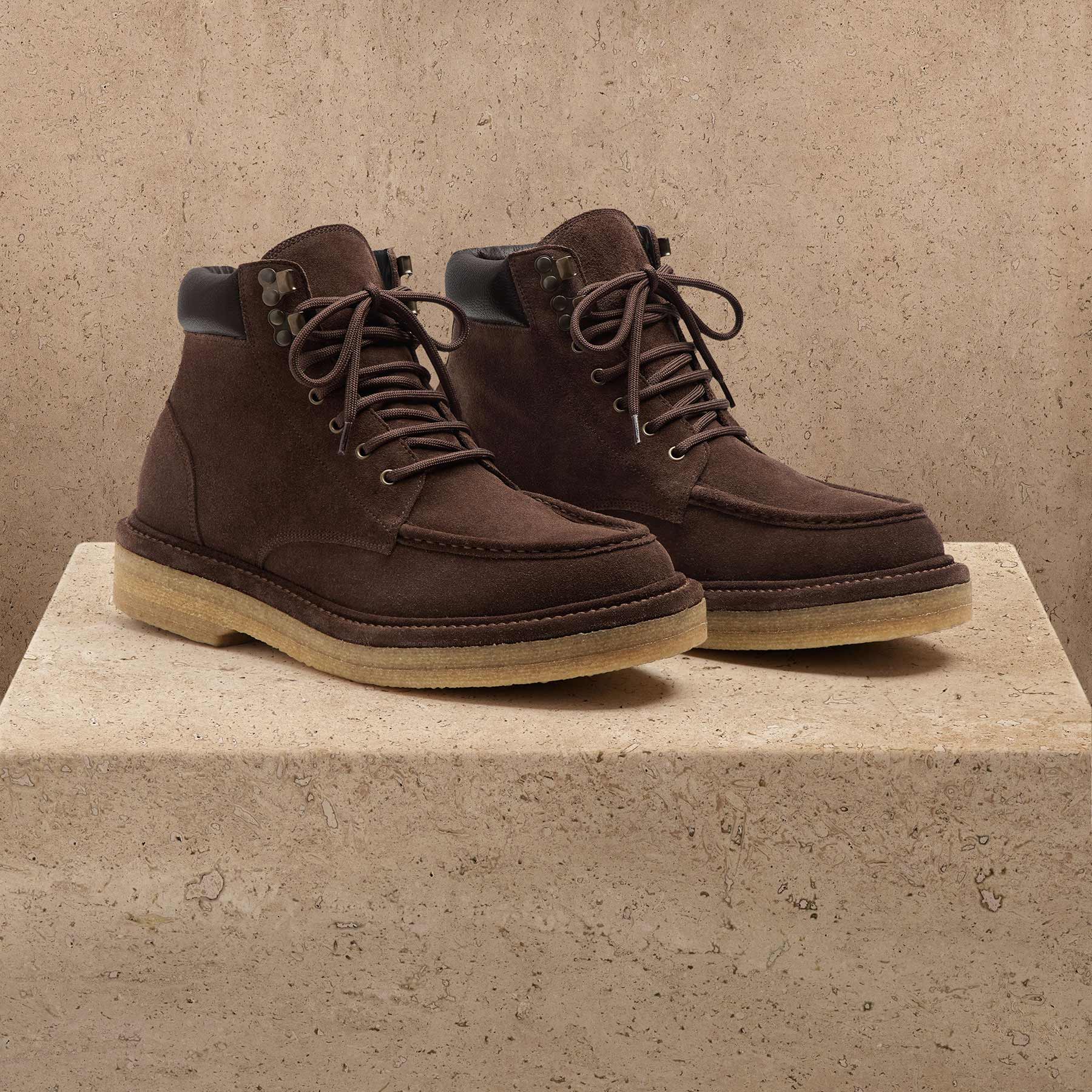 Men's Suede Work Boot - Cafe