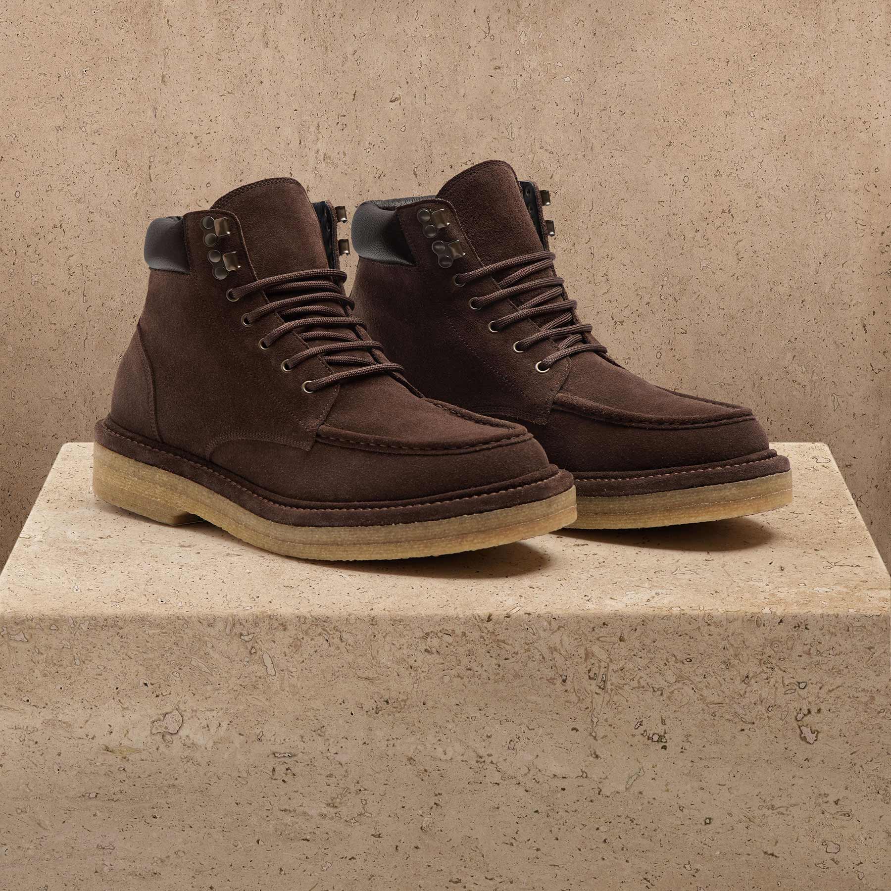 Men's Suede Work Boot - Cafe