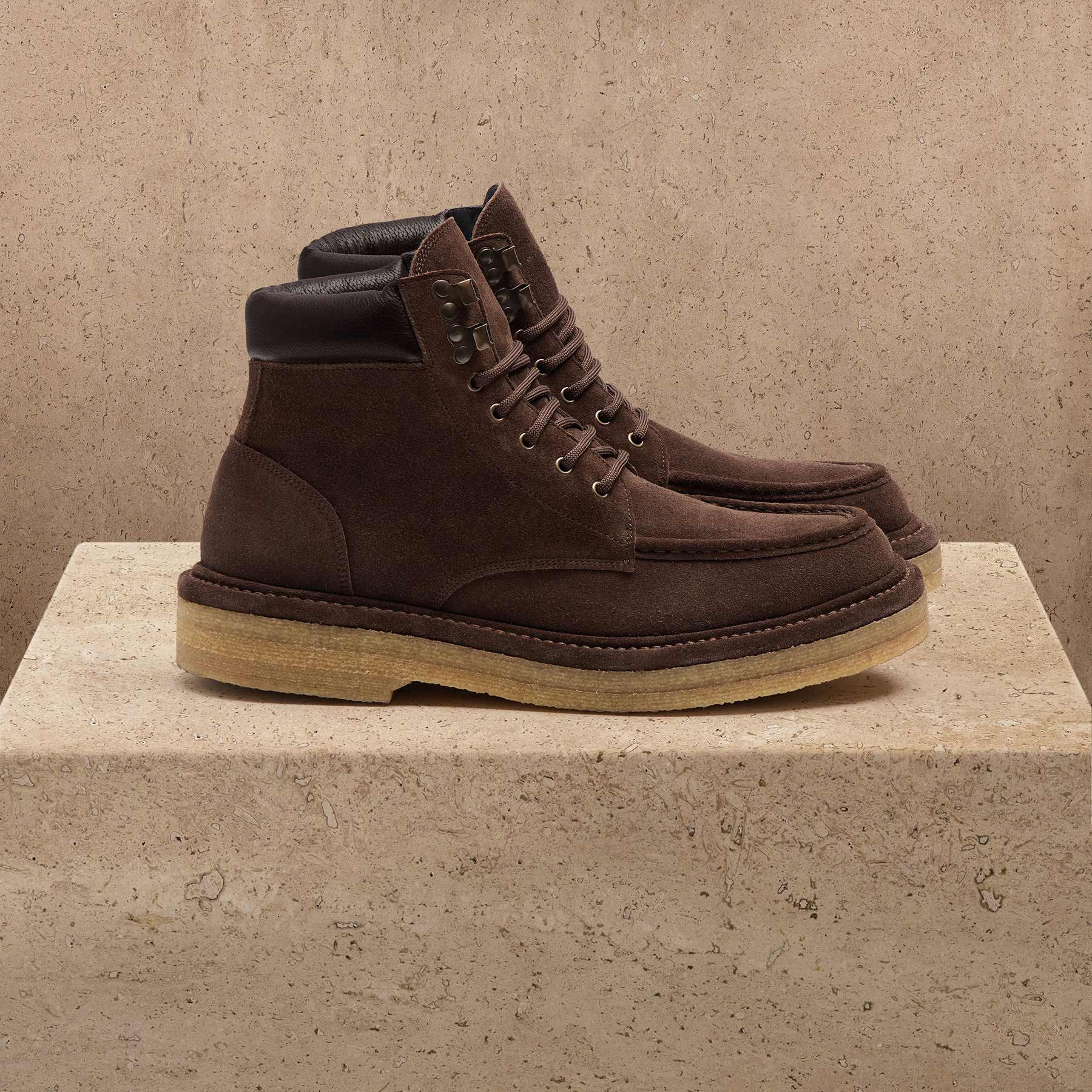 Men's Suede Work Boot - Cafe