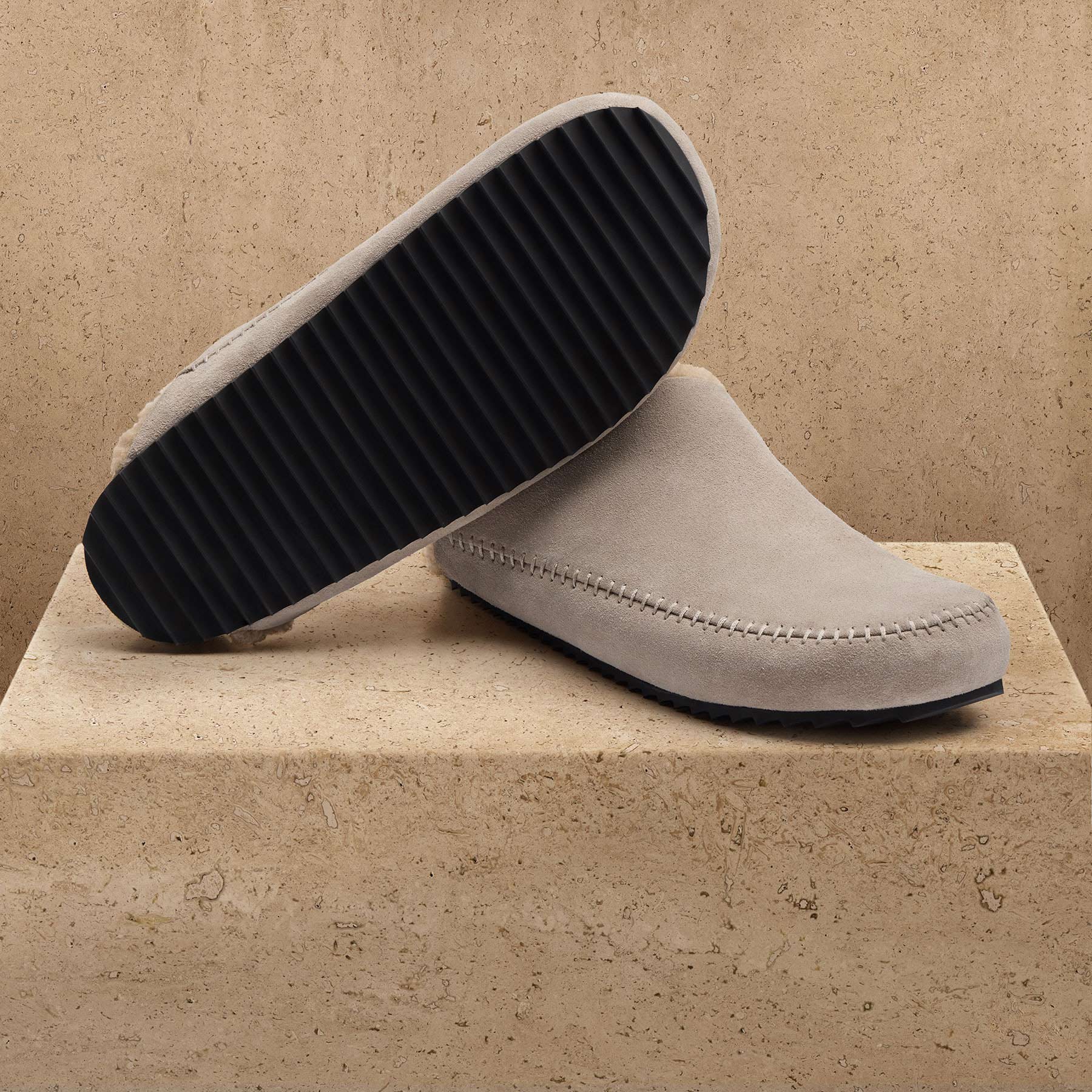 Men's Suede Clog - Earth