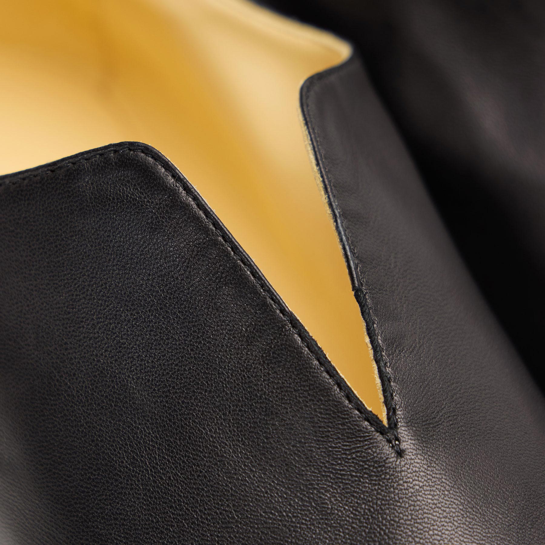 Women's Napa Leather Babouche - Black