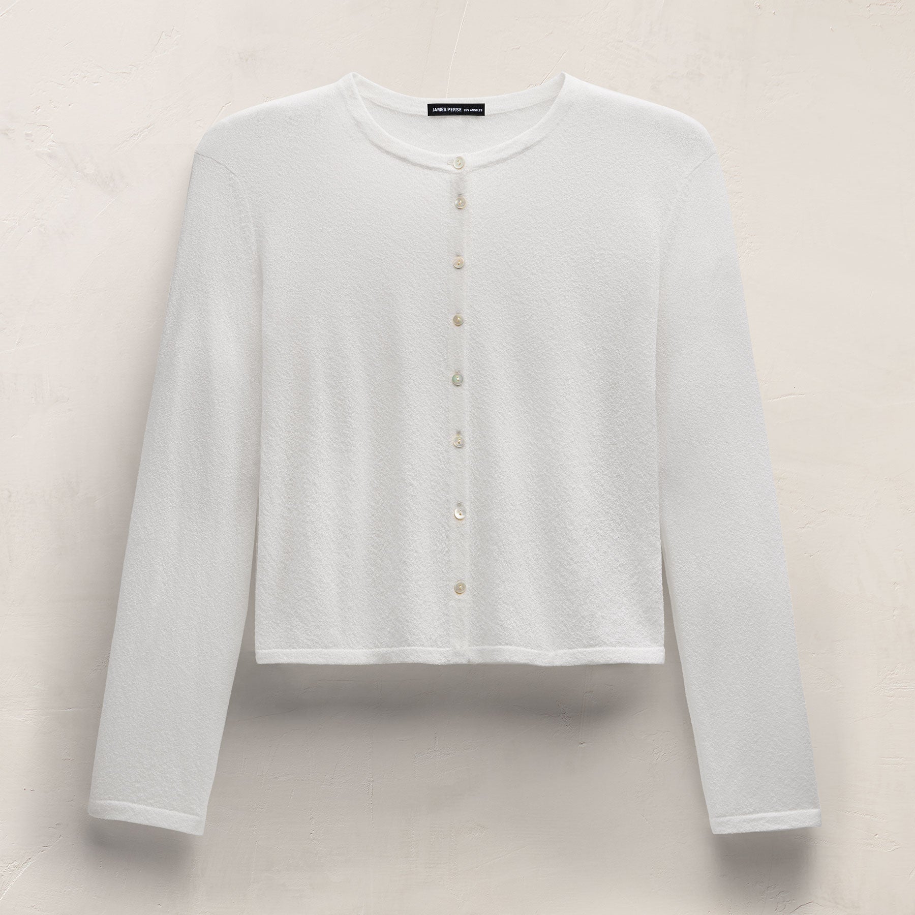 Fine Knit Cardigan - White