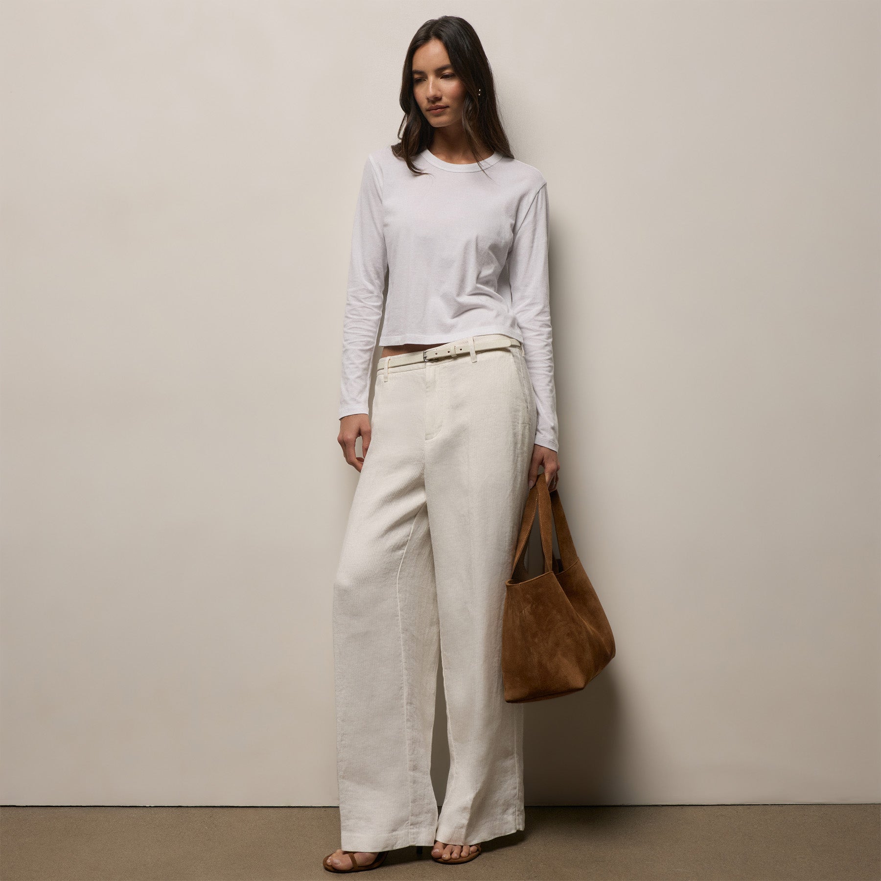 Suede Tote - Tabacco
