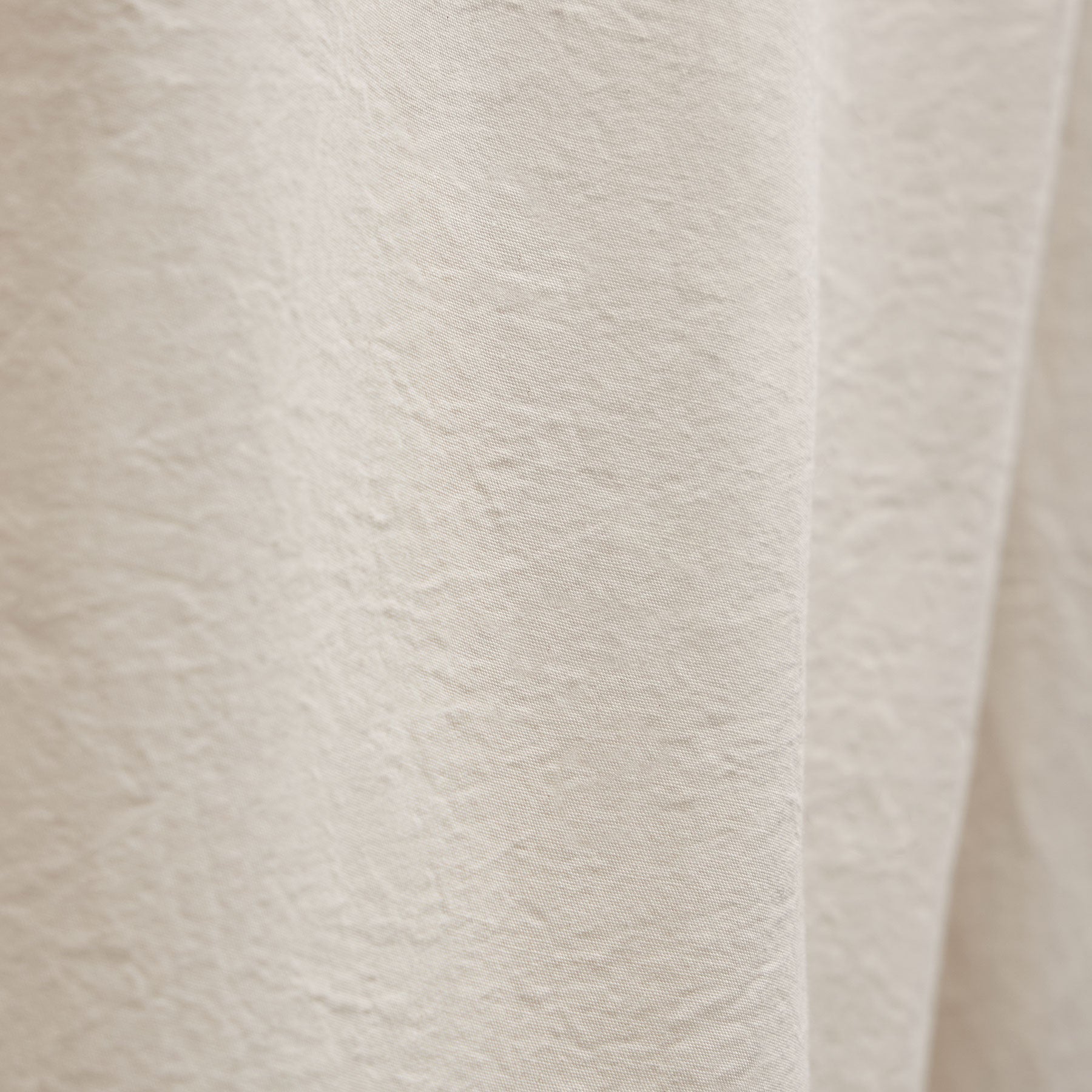 Textured Cotton Oversized Shirt - Ivory