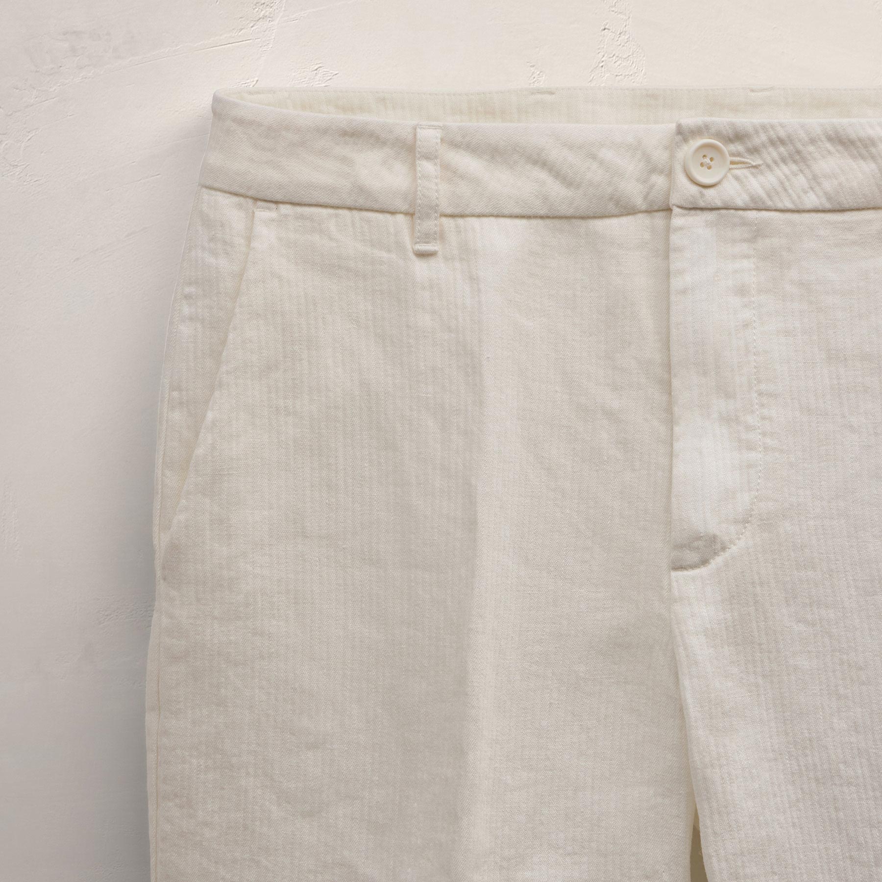 Playa Linen Bermuda Short - Off White