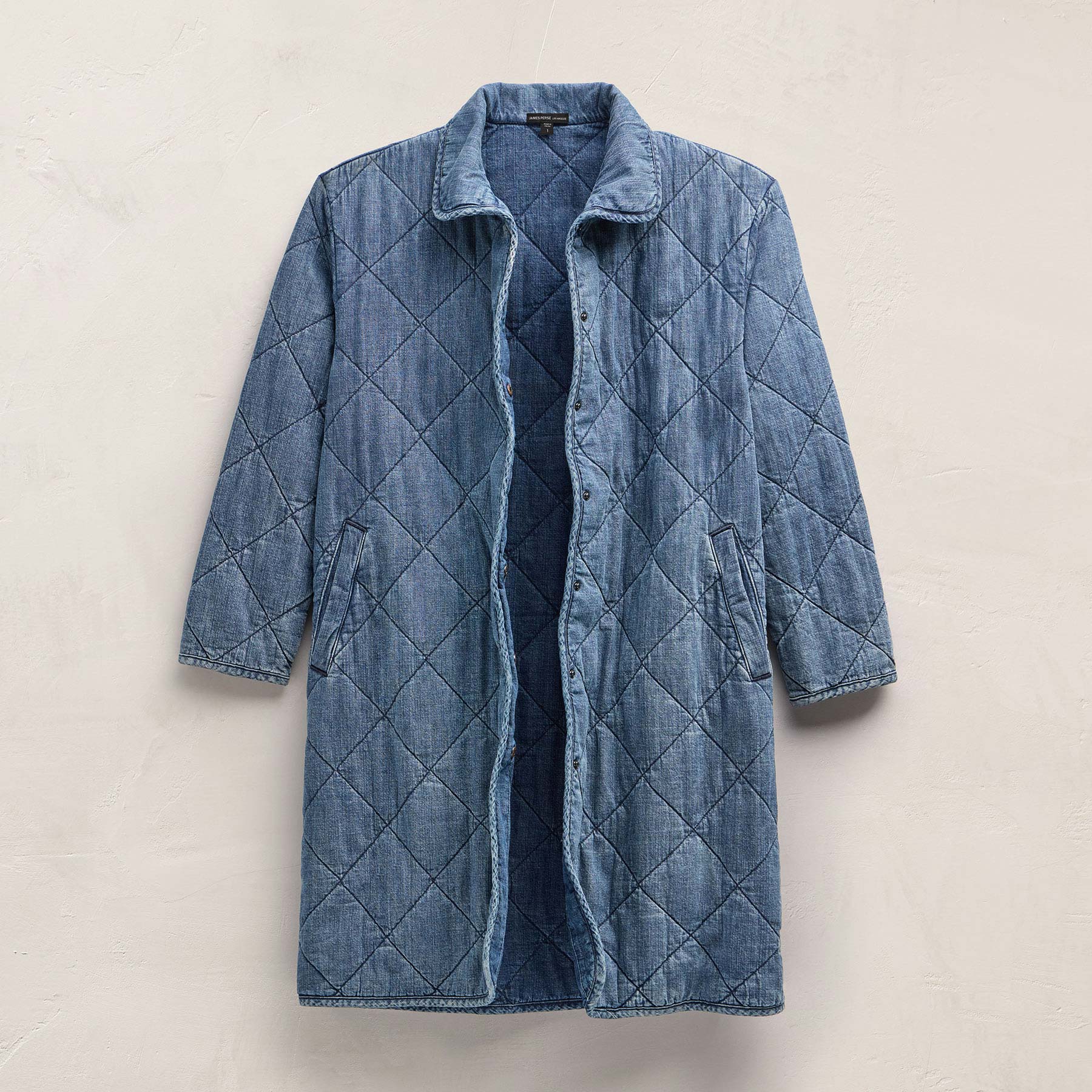 Denim Quilted Jacket - Medium Wash