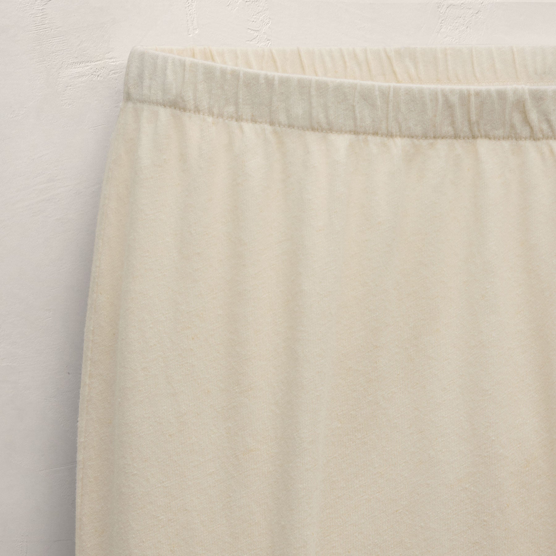 Cotton Linen Pull On Pant - Ecru