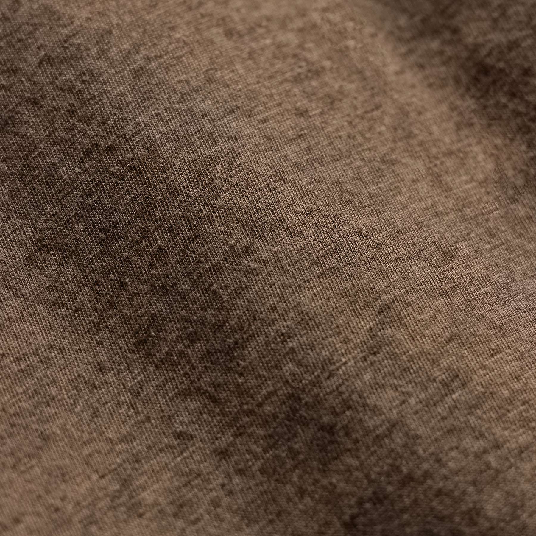 Cotton Cashmere Tee - Brown
