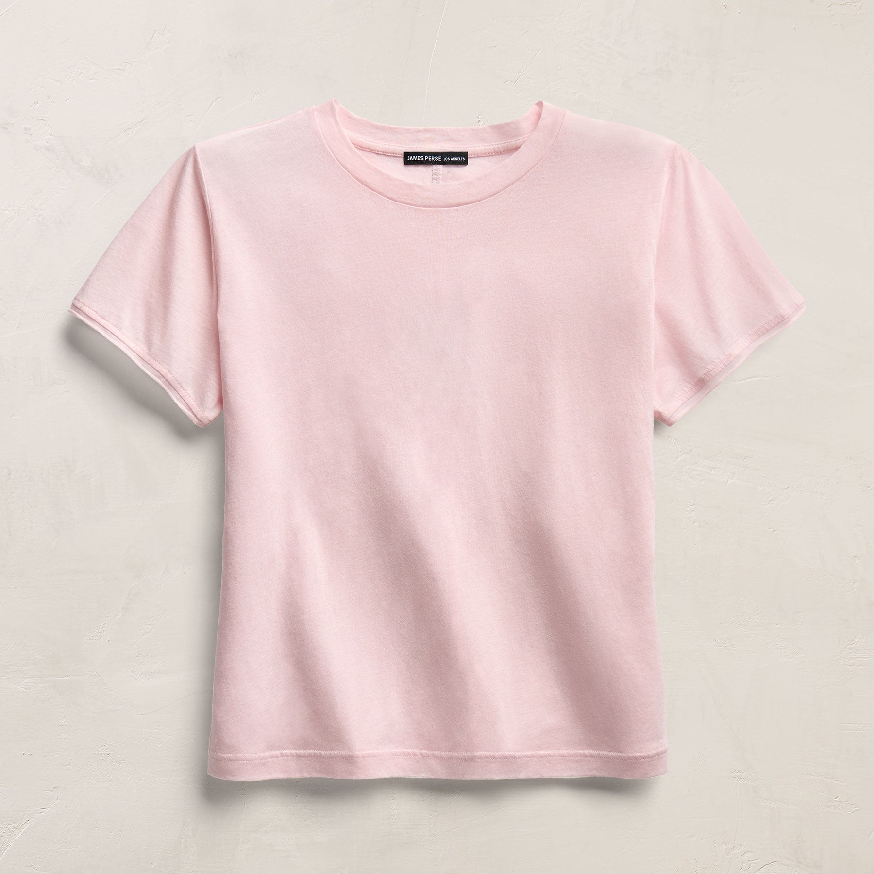 Cotton Cashmere Tee - Rose Quartz