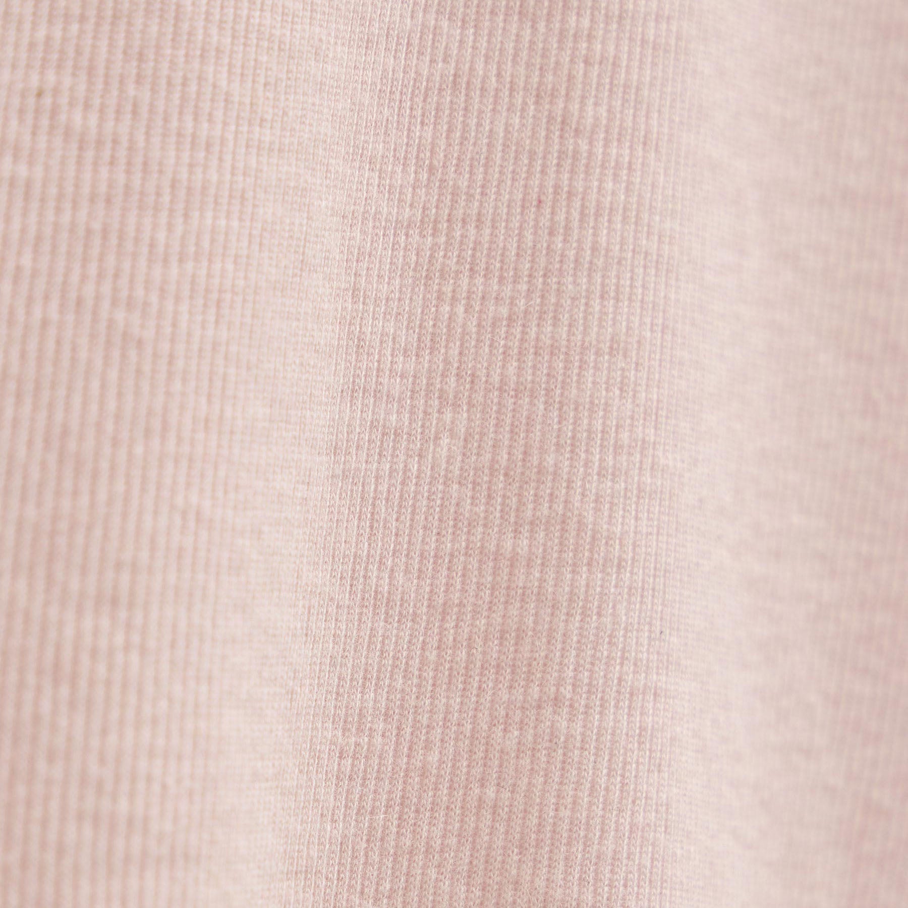 Cotton Cashmere Rib Keyhole Top - Rose Quartz