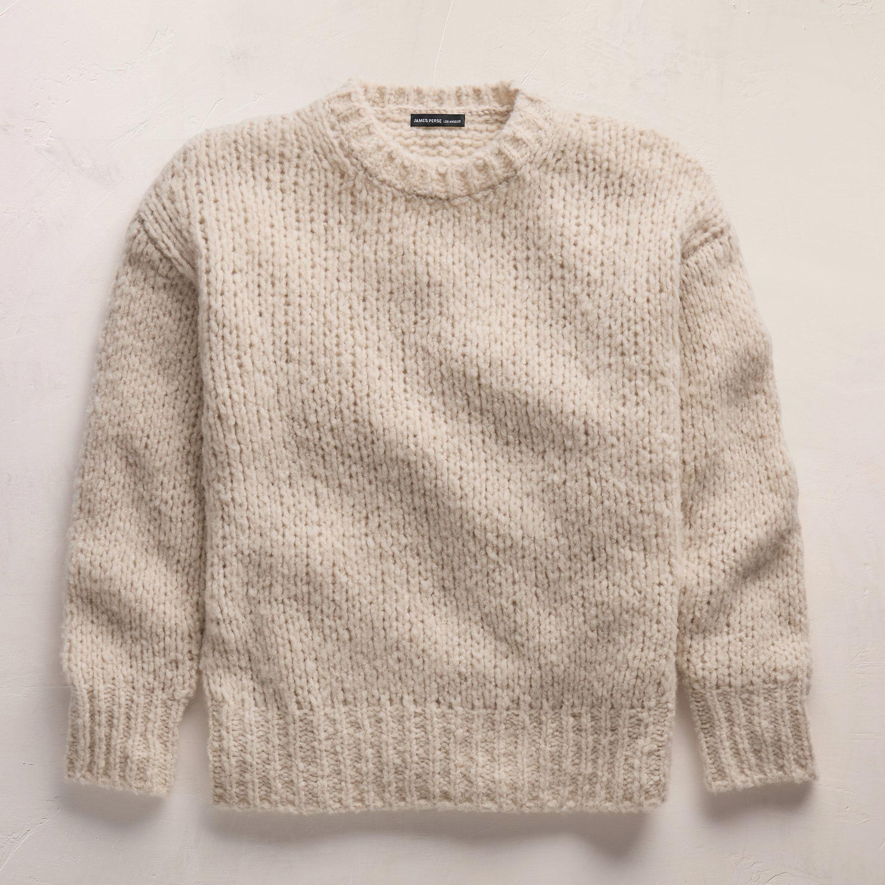 Cashmere Silk Crew Neck - Biscotti