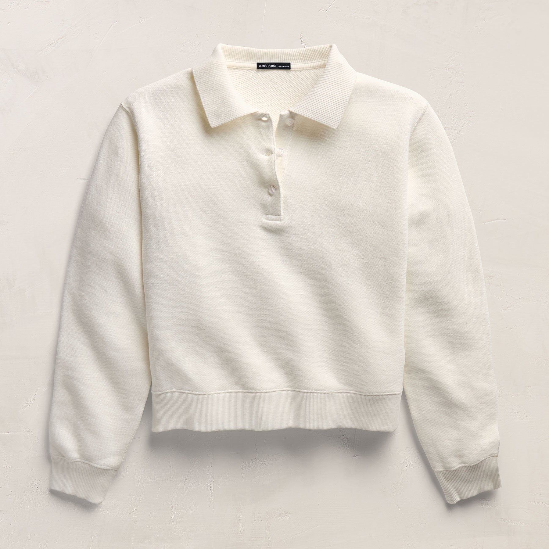 French Terry Henley Pullover - Off White