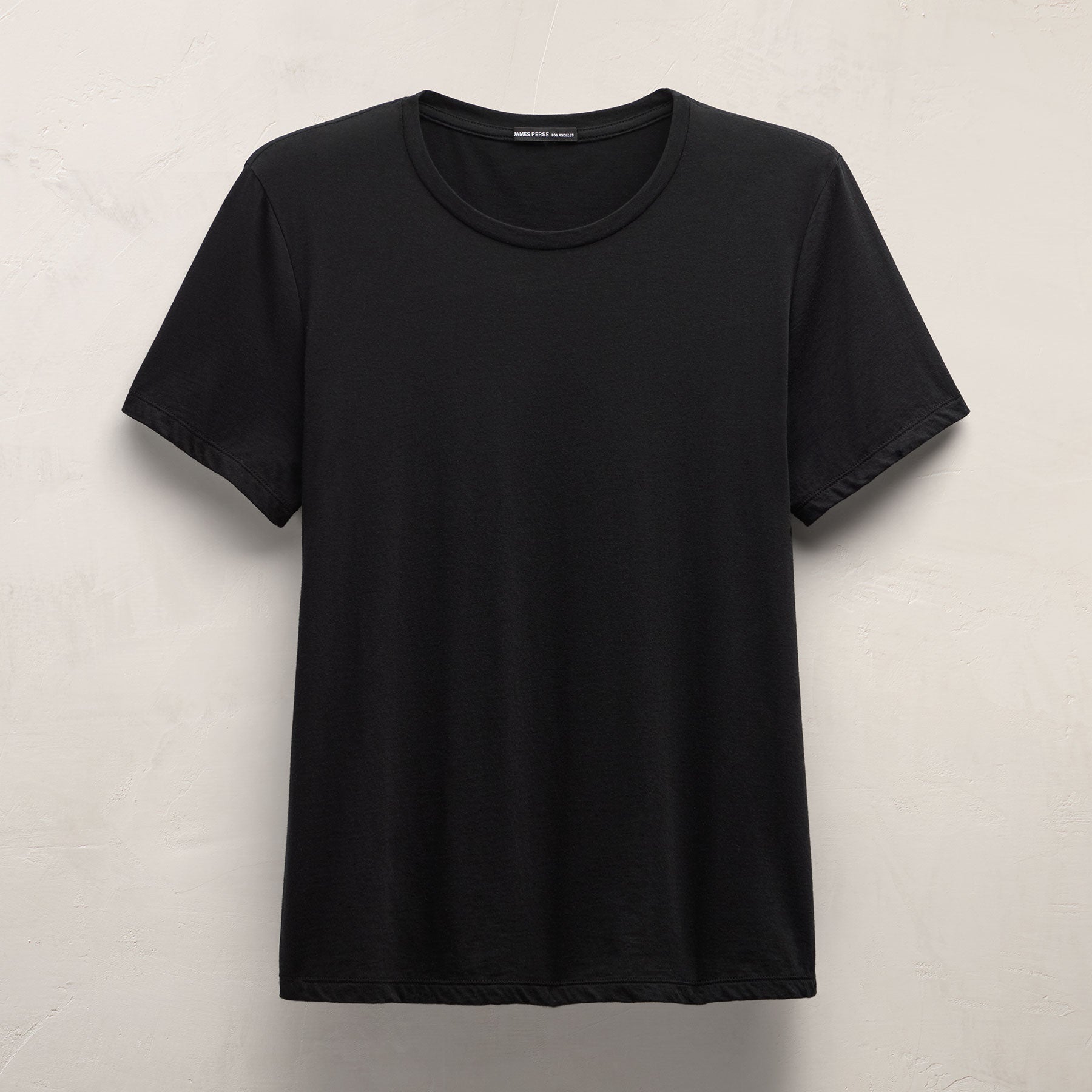 Luxe Lotus Jersey Crew - Black