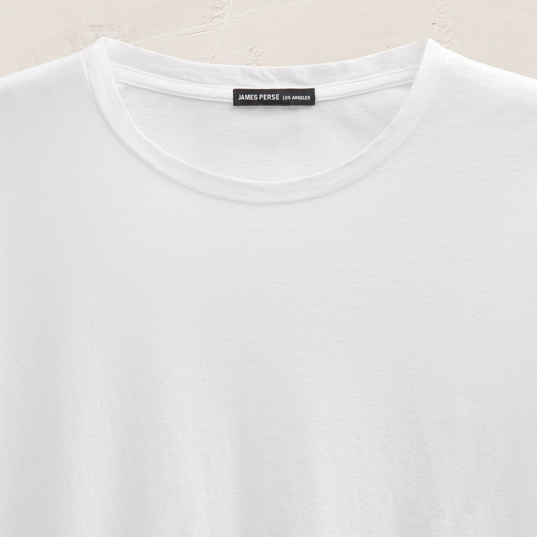 Luxe Lotus Jersey Crew - White