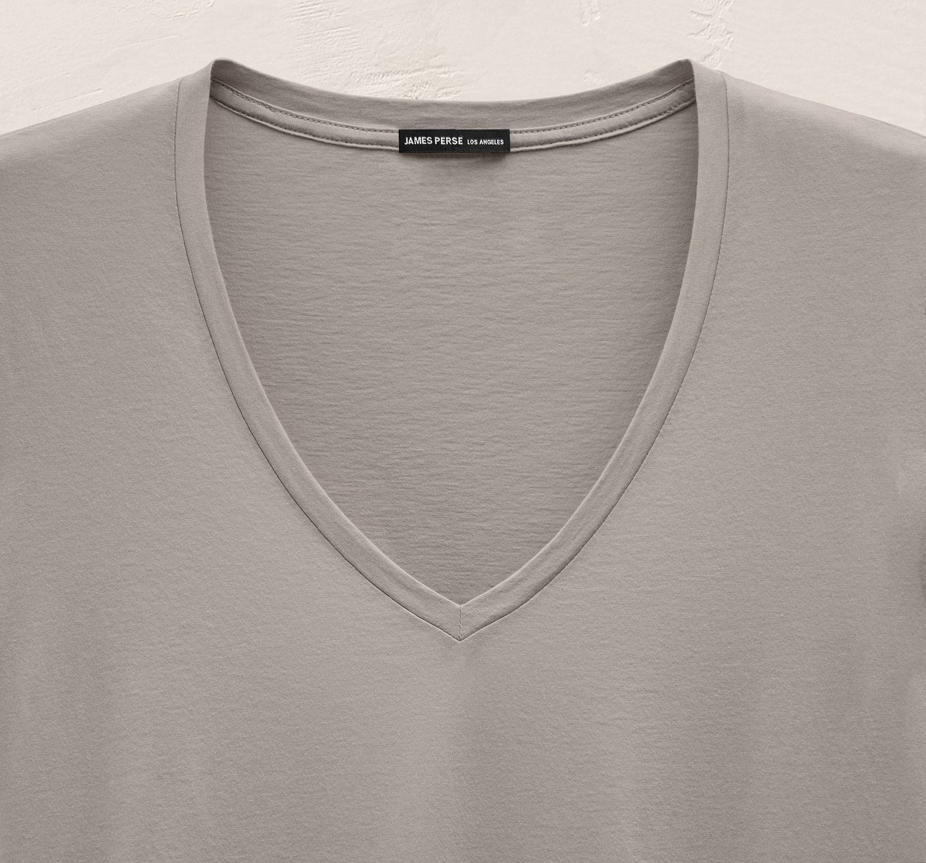 Luxe Lotus Jersey V Neck - Fog