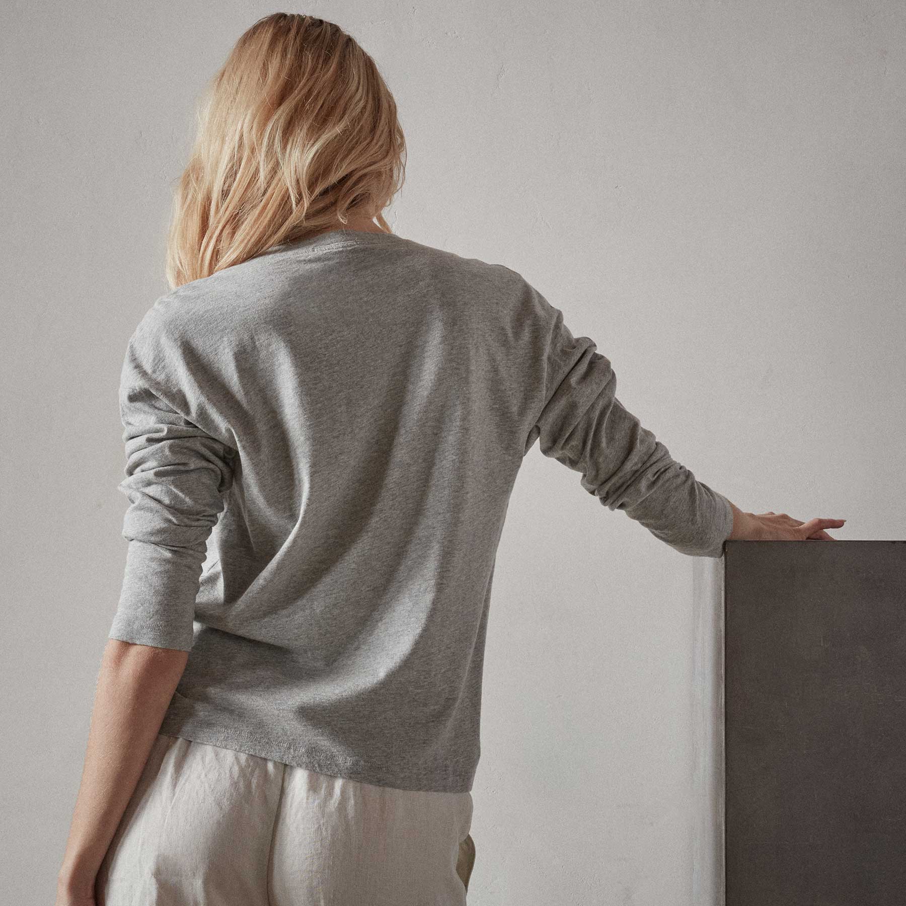 Vintage Boxy Tee - Heather Grey