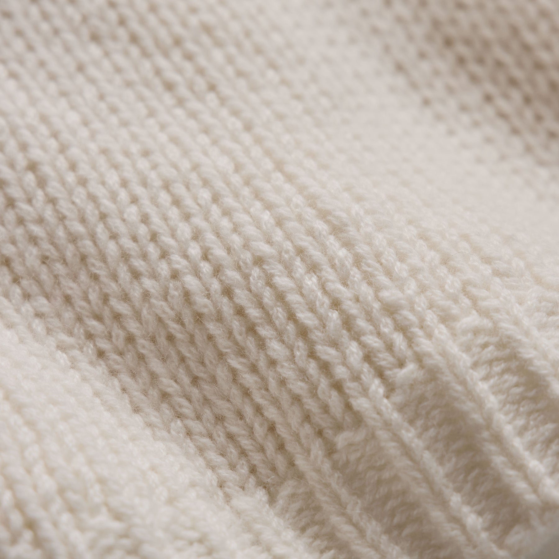 Chunky Italian Spun Cashmere Crew - Ivory