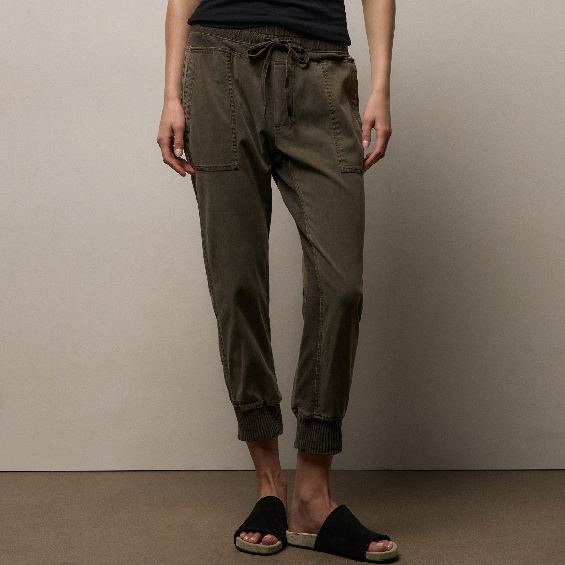 Mixed Media Pant - Army Green Pigment