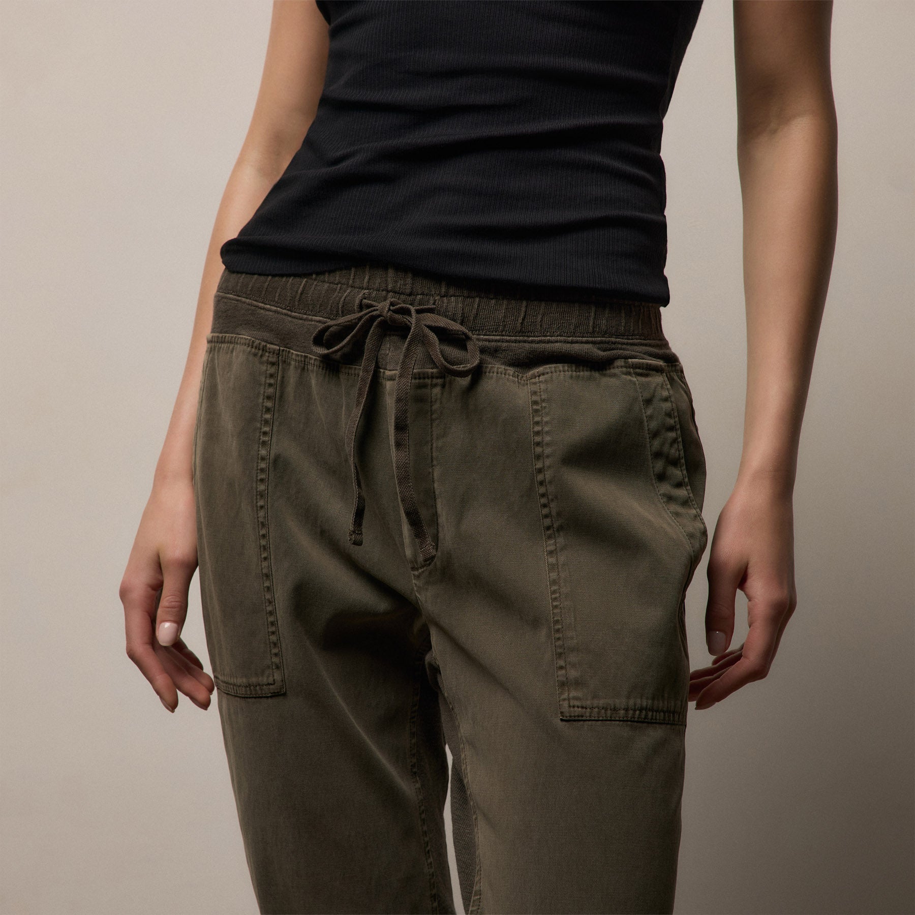 Mixed Media Pant - Army Green Pigment