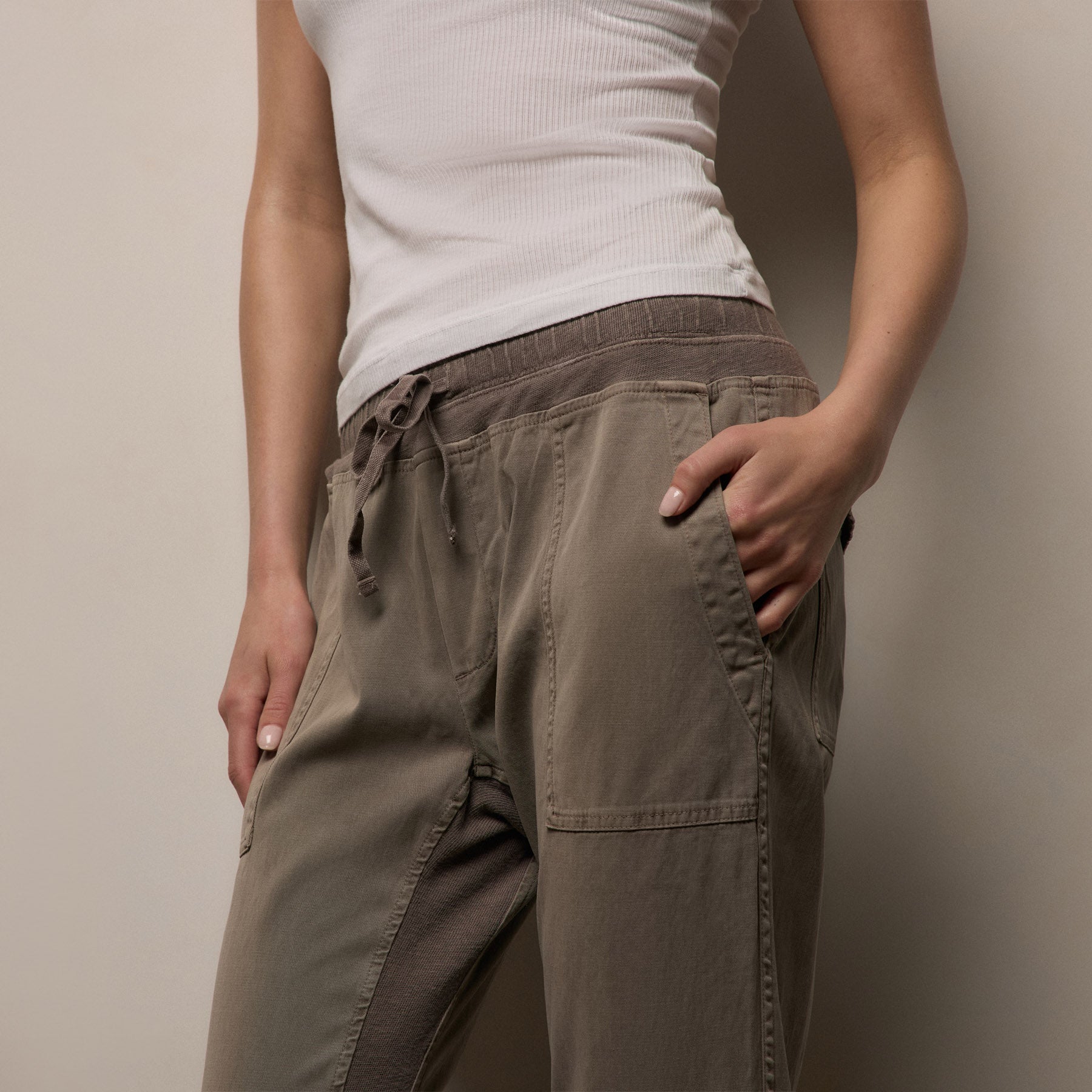 Mixed Media Pant - Coyote
