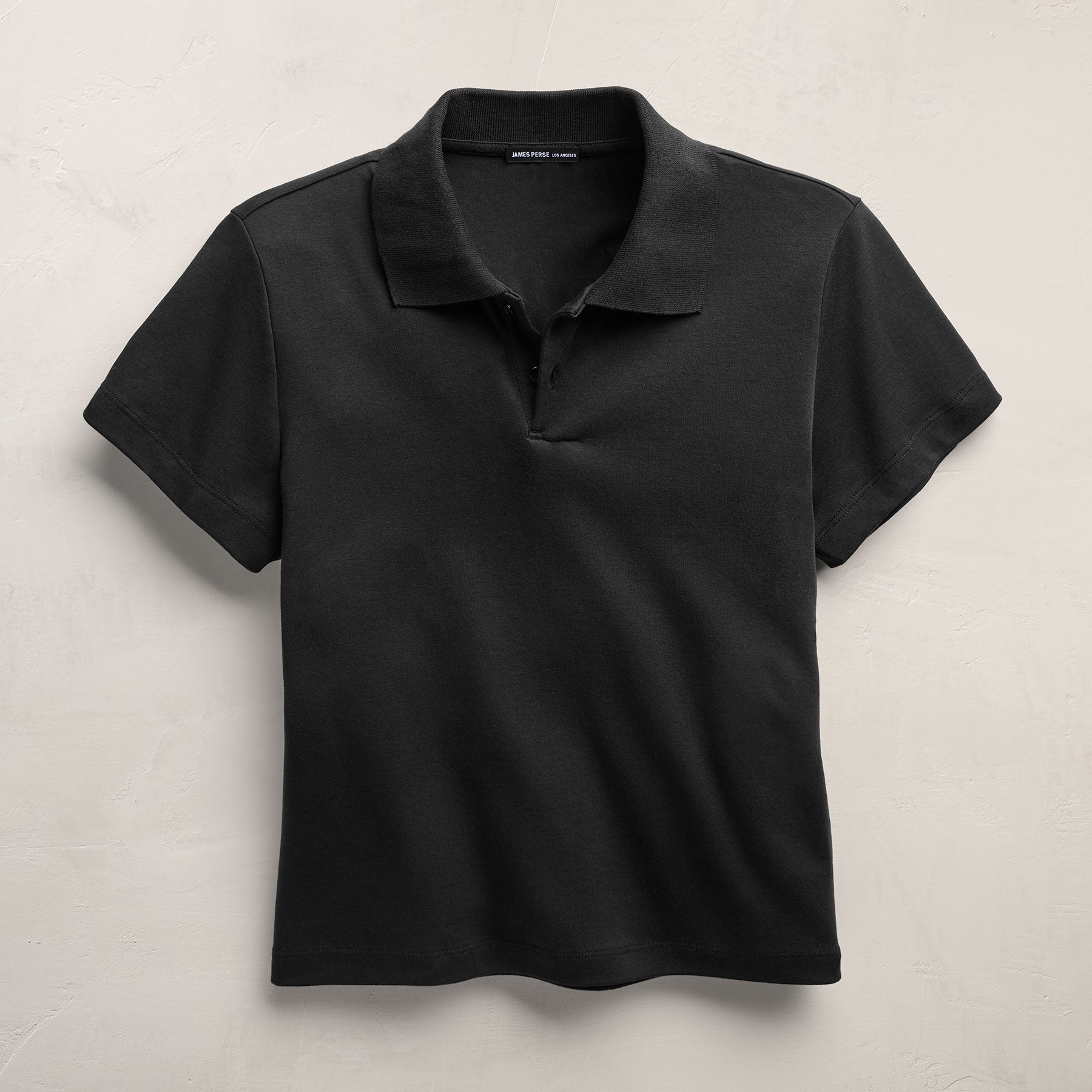 Cotton Jersey Polo - Black