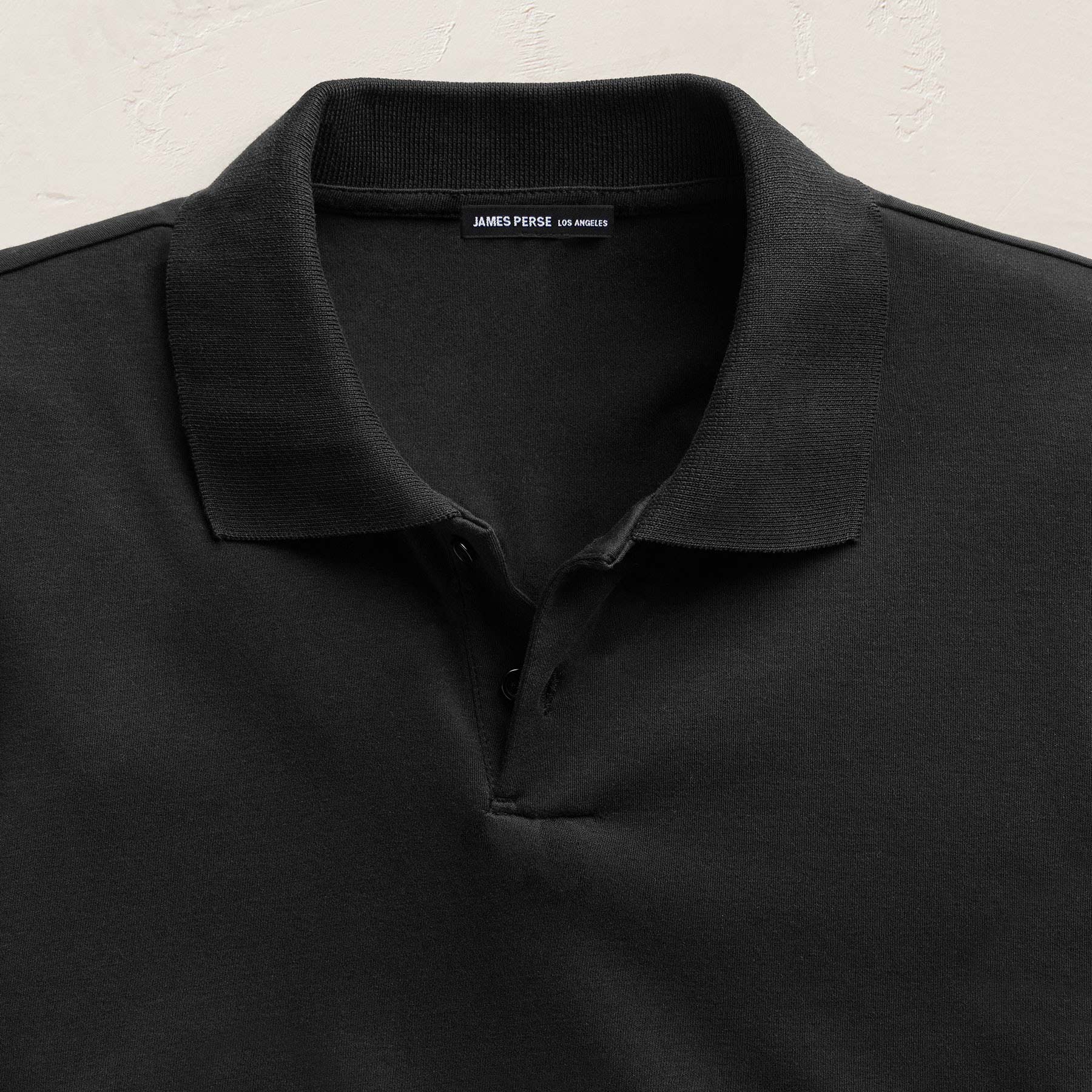 Cotton Jersey Polo - Black