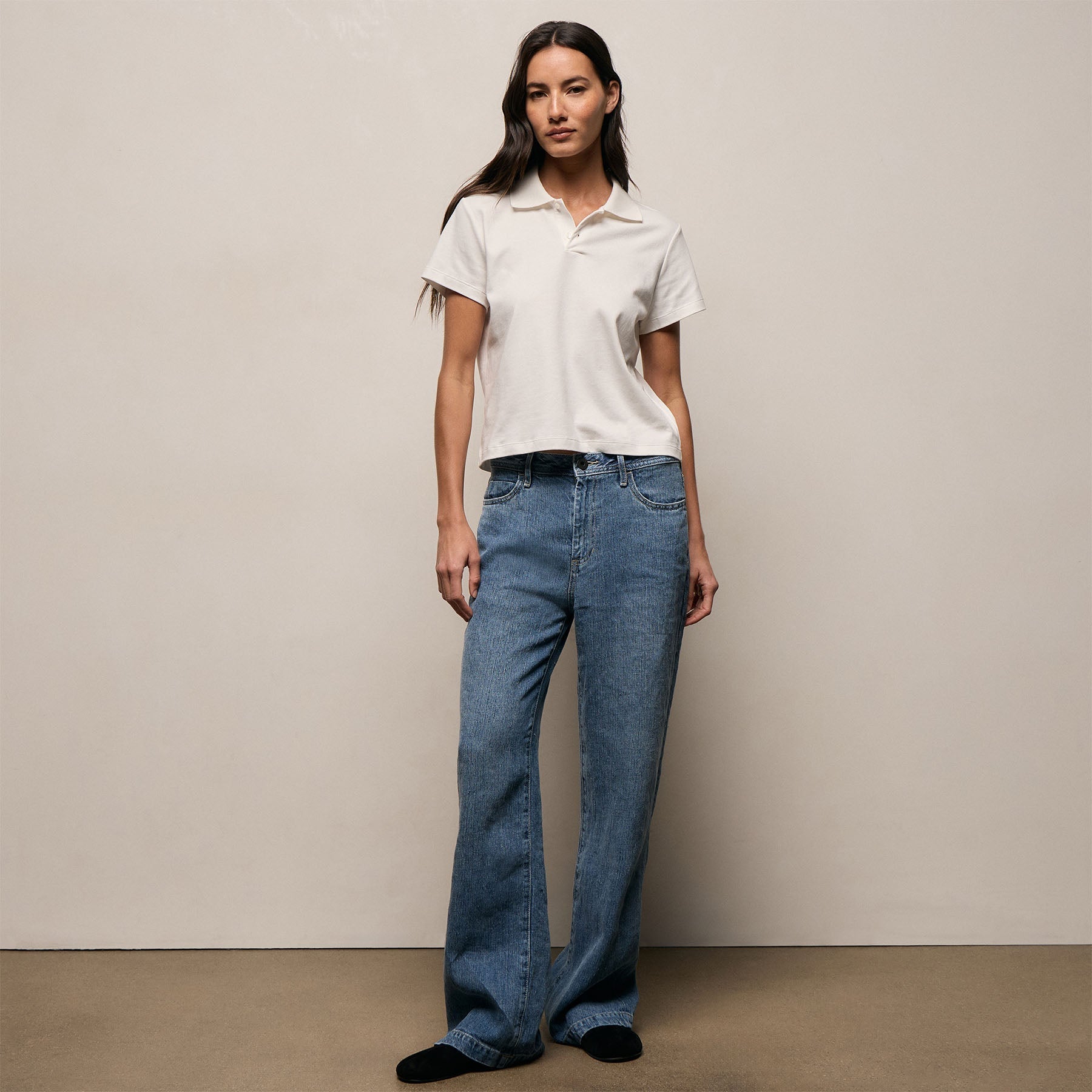 Cotton Jersey Polo - Off White