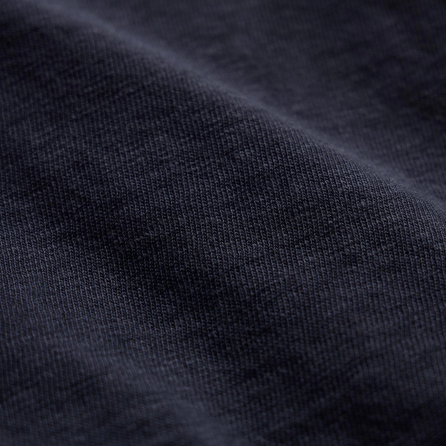 Slub Jersey Open Polo - Classic Navy