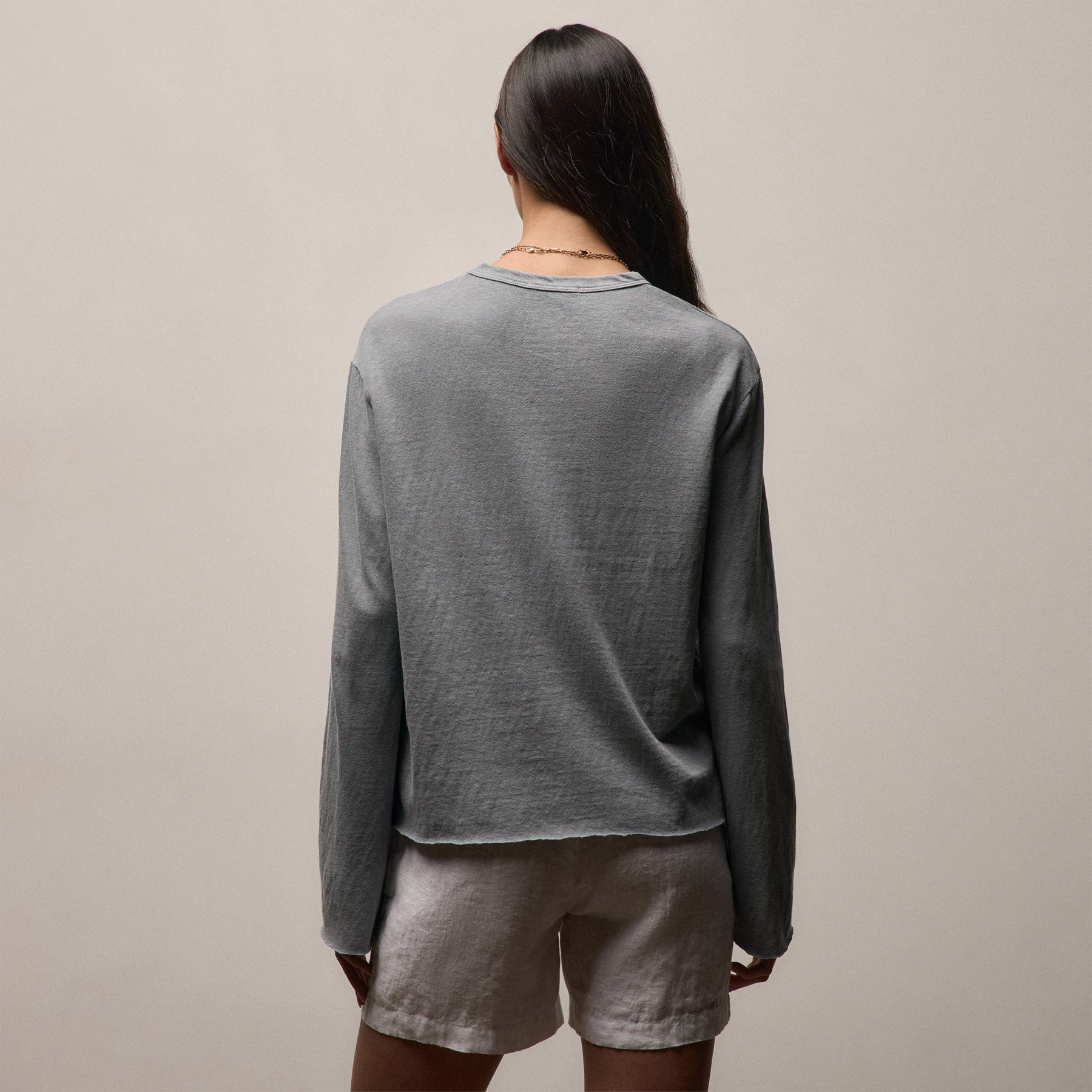 Slub Jersey Long Sleeve Tee - Ore Pigment