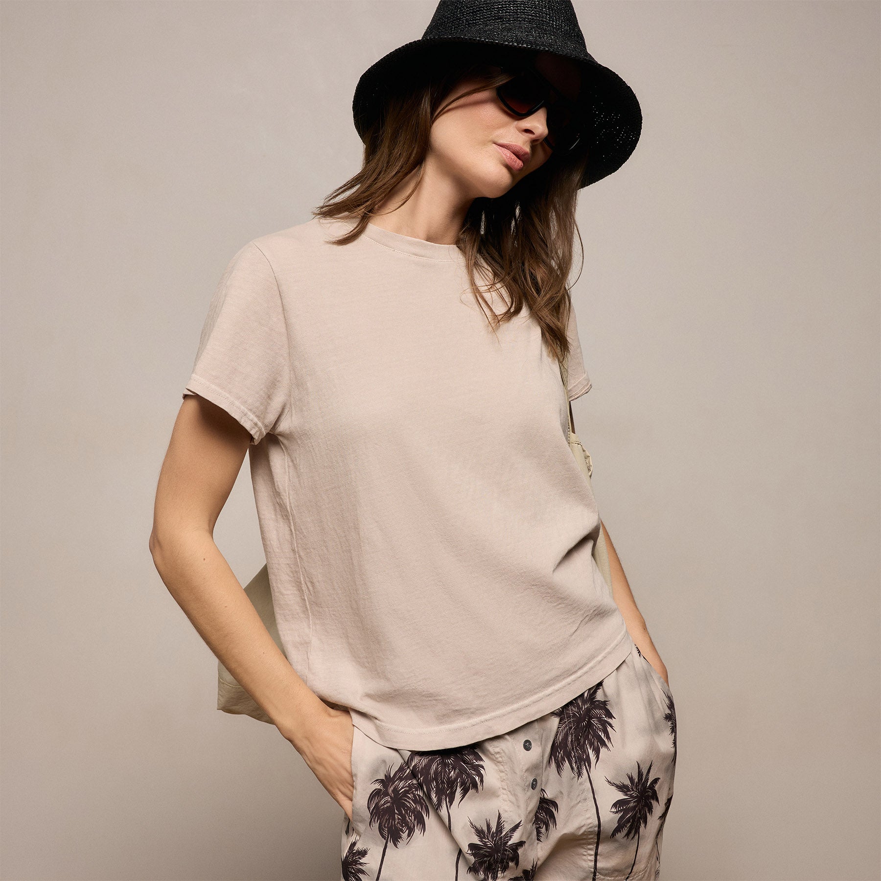 Slub Jersey Classic Tee - Stone Pigment