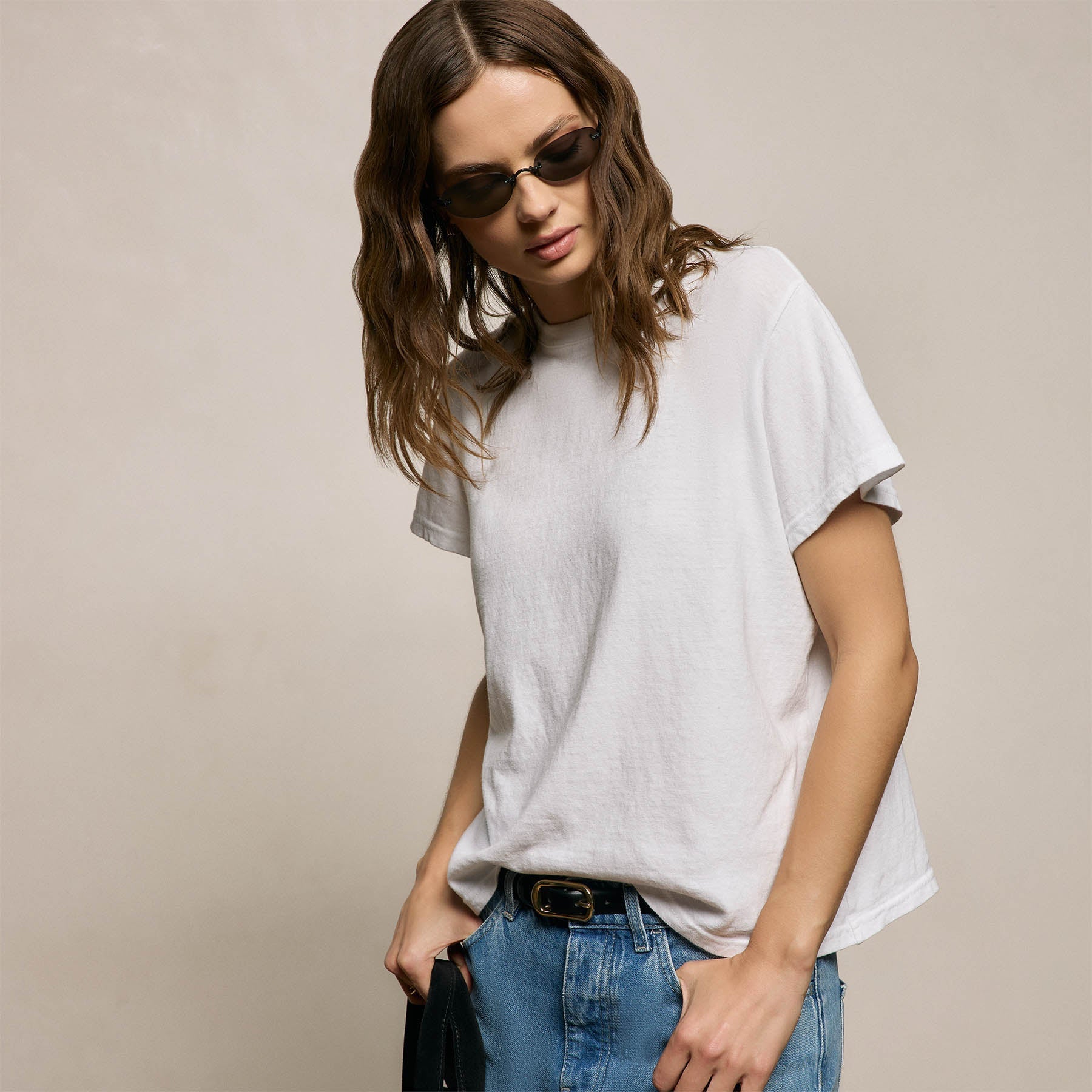 Slub Jersey Classic Tee - White