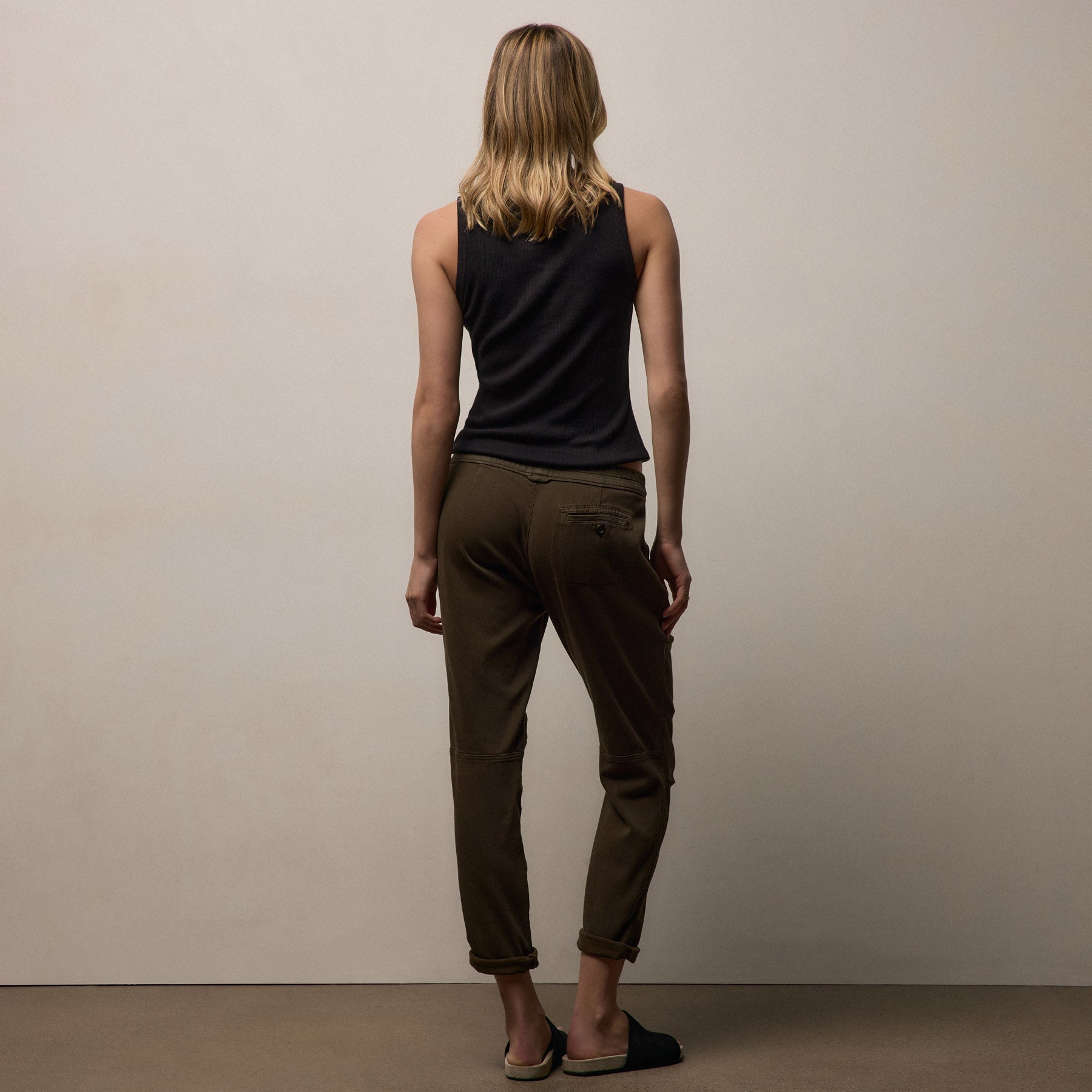 Soft Drape Pant - Smoky Green Pigment