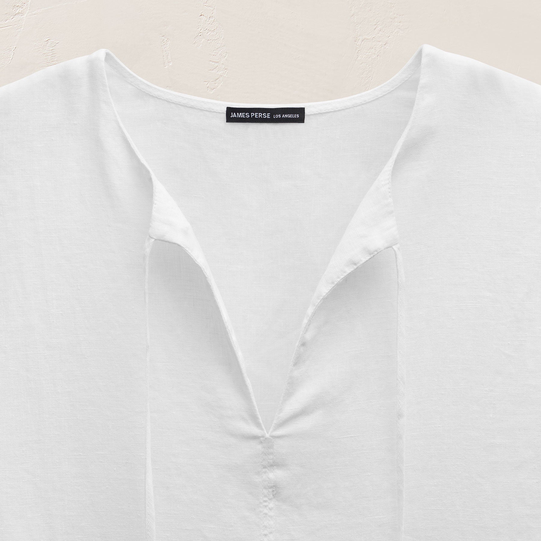 Lightweight Linen Tunic Dress - White