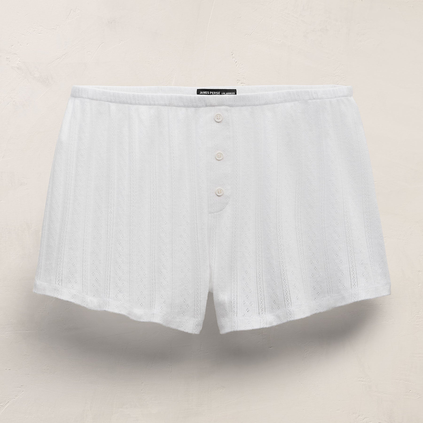Pointelle Shortie - White