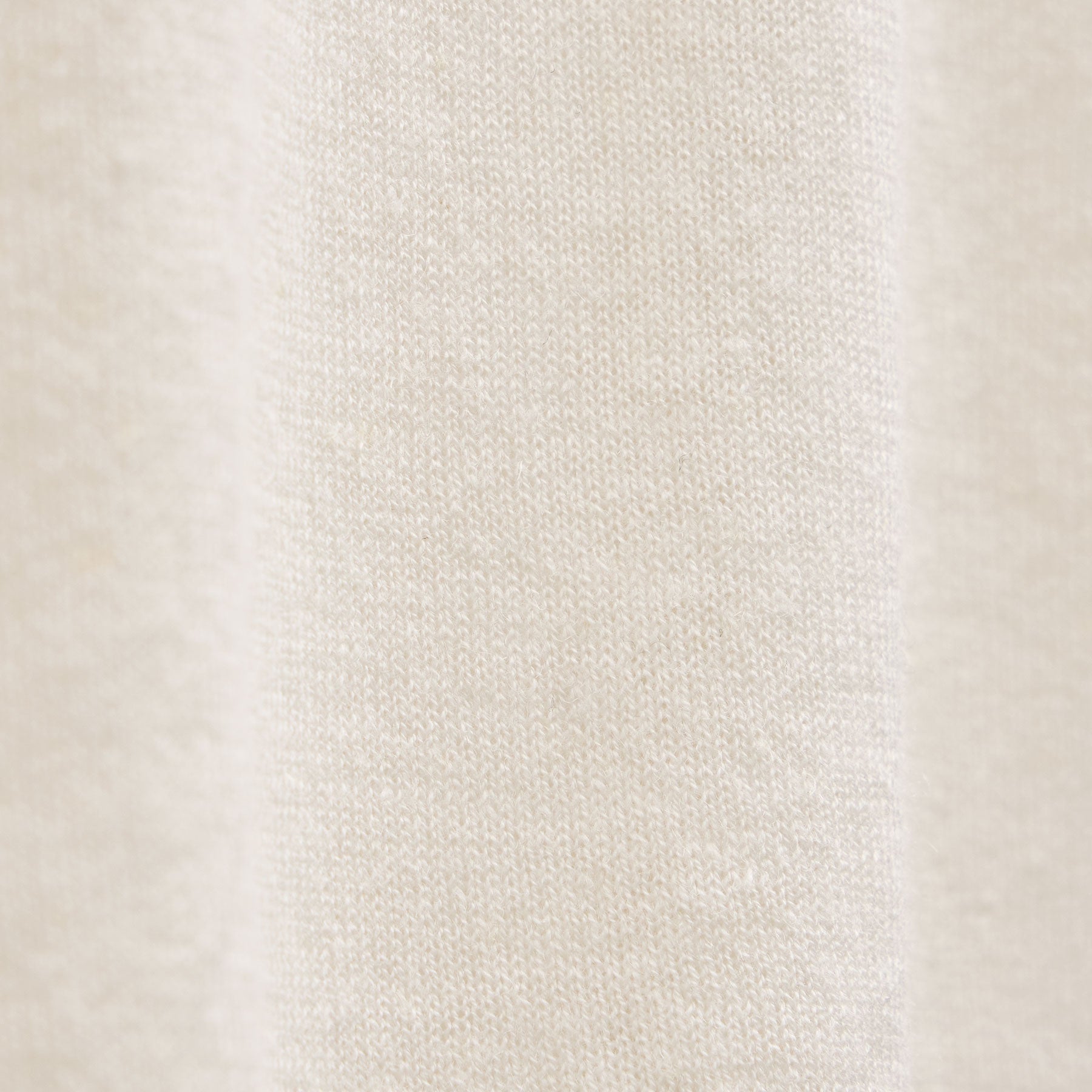 Linen Cotton Keyhole Sweater - Off White