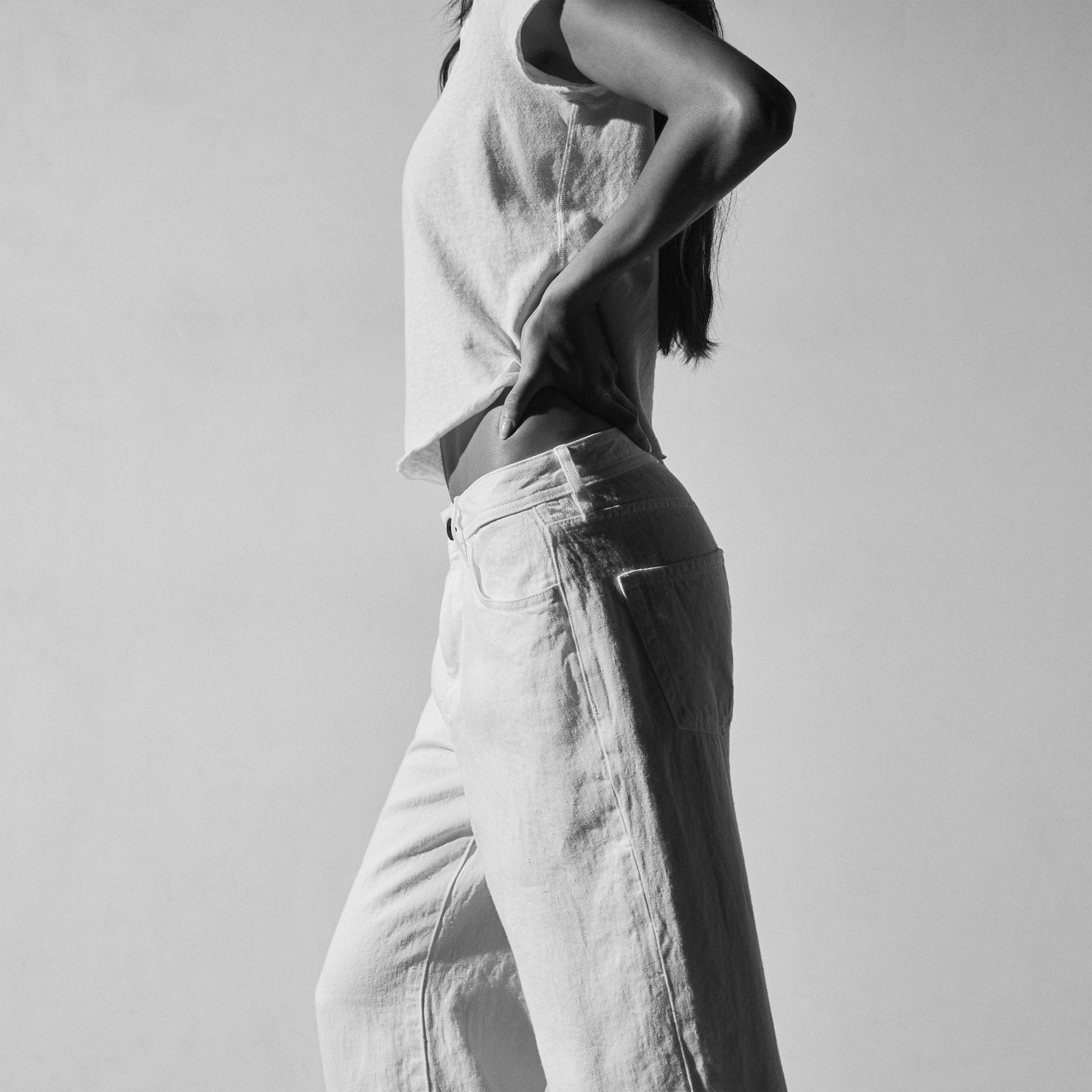 Relaxed Linen Jean - Coastal Cloud