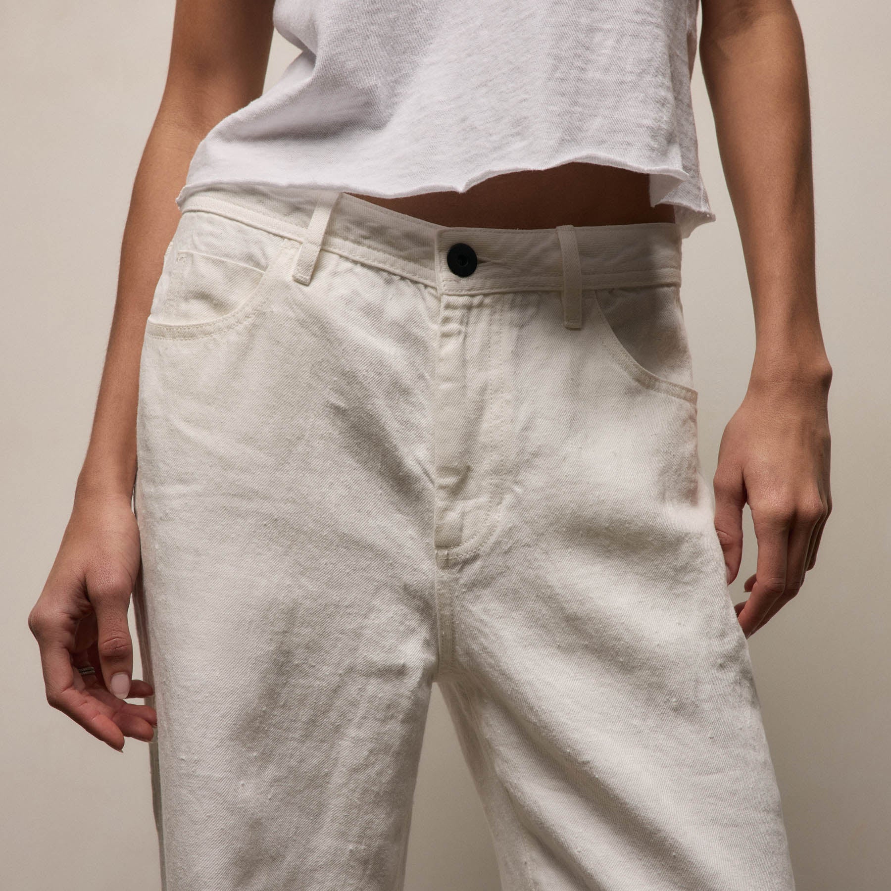 Relaxed Linen Jean - Coastal Cloud