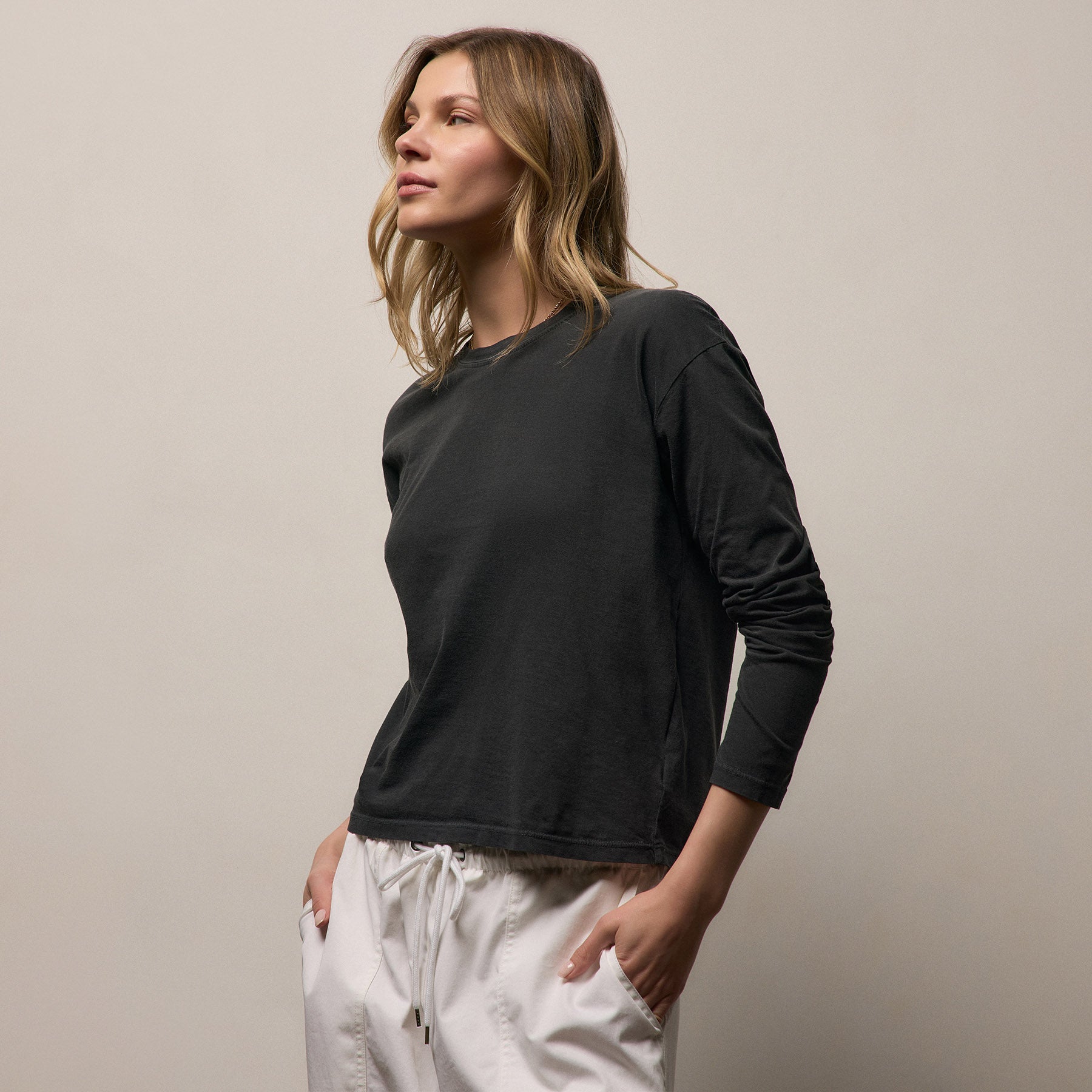 Vintage Boxy Tee - Carbon Pigment