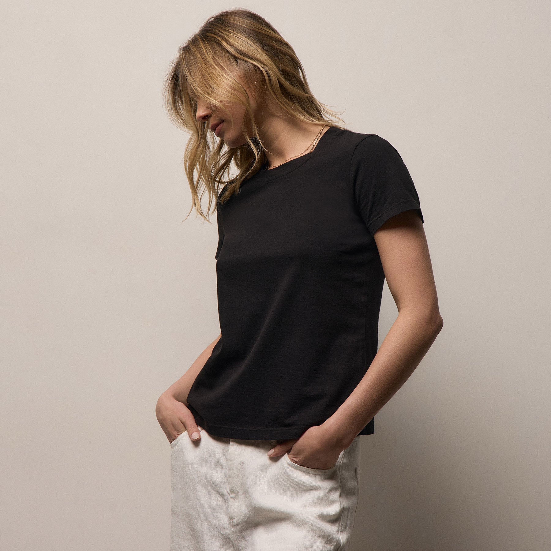 Vintage Little Boy Tee - Black