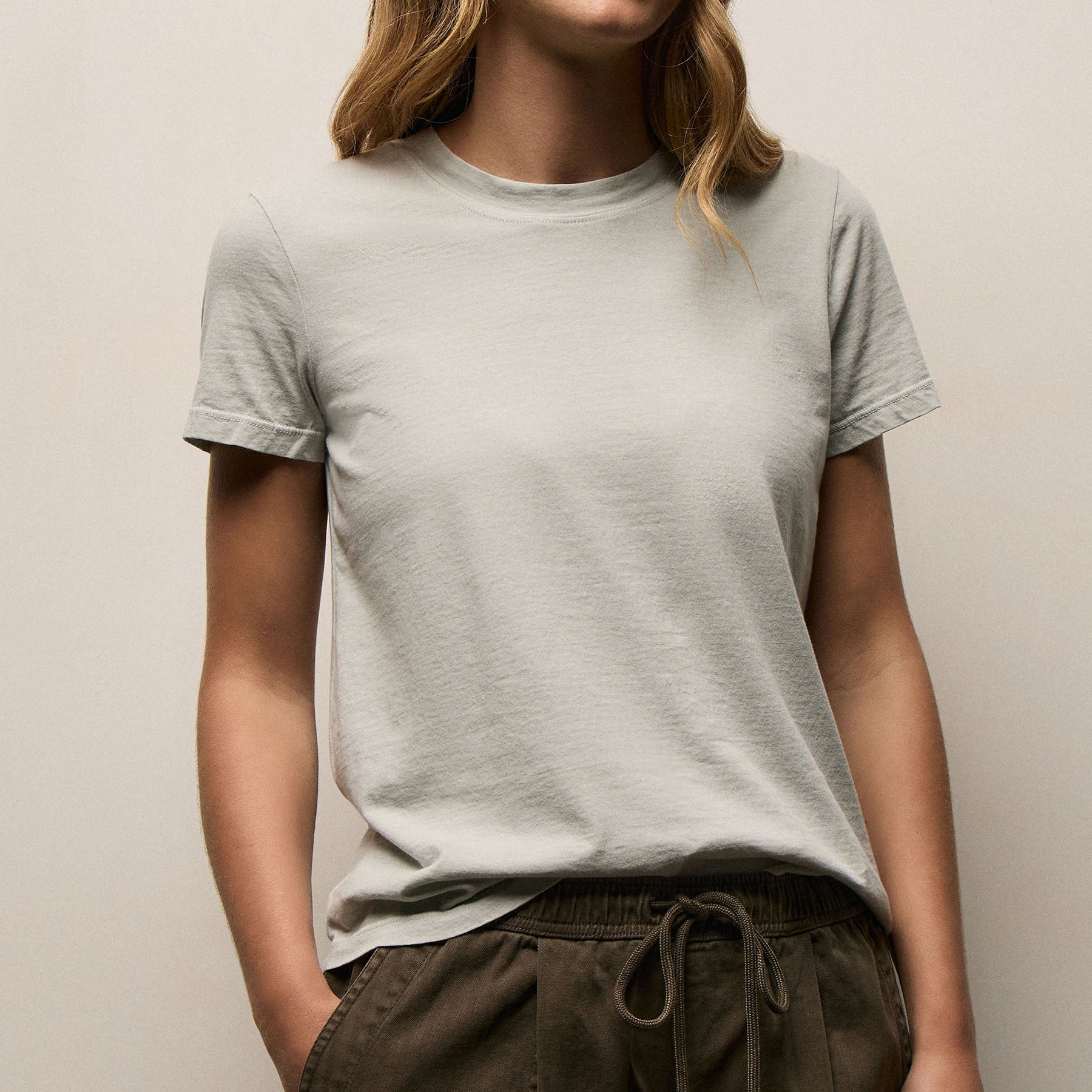Vintage Little Boy Tee - Celery Pigment