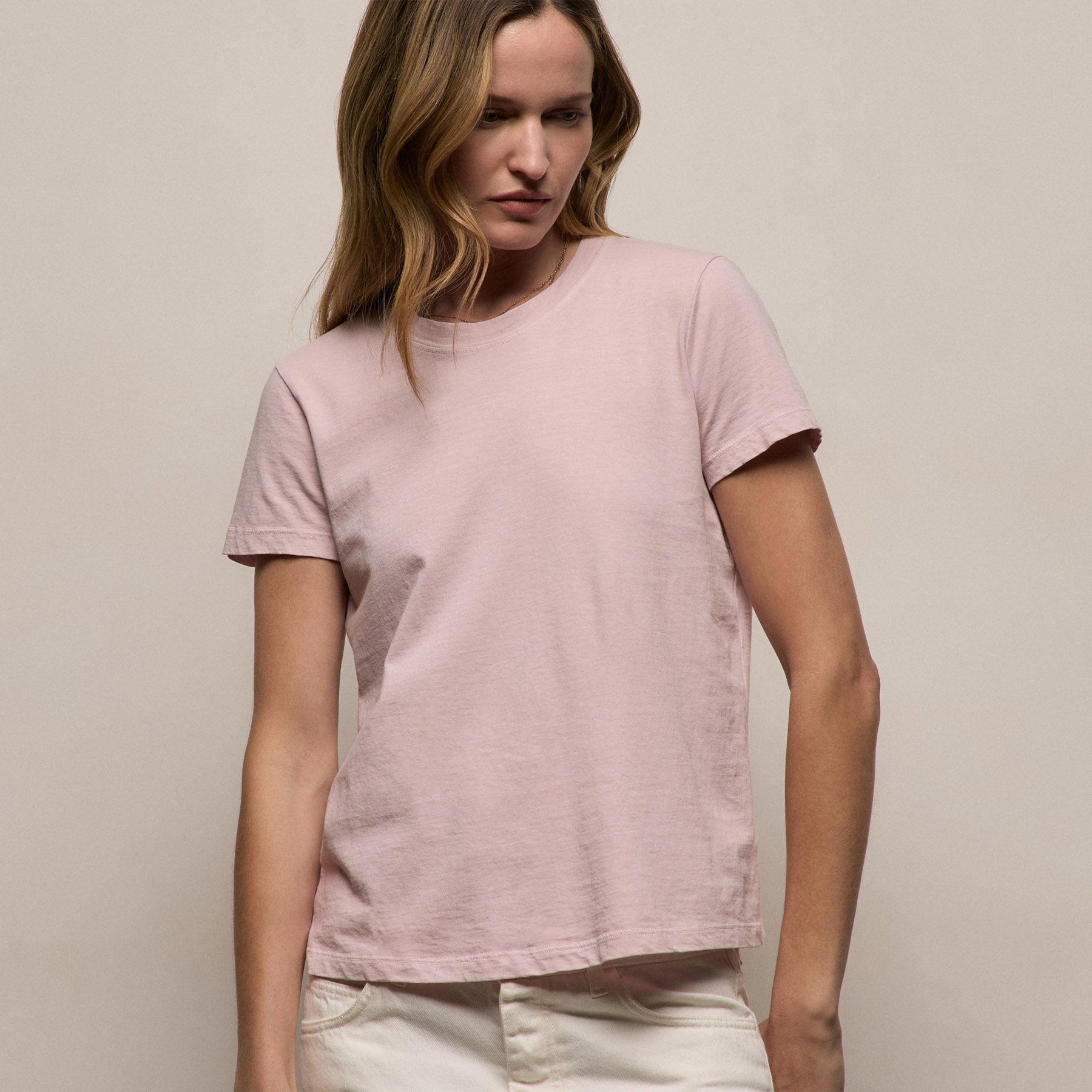 Vintage Little Boy Tee - Rose Quartz Pigment