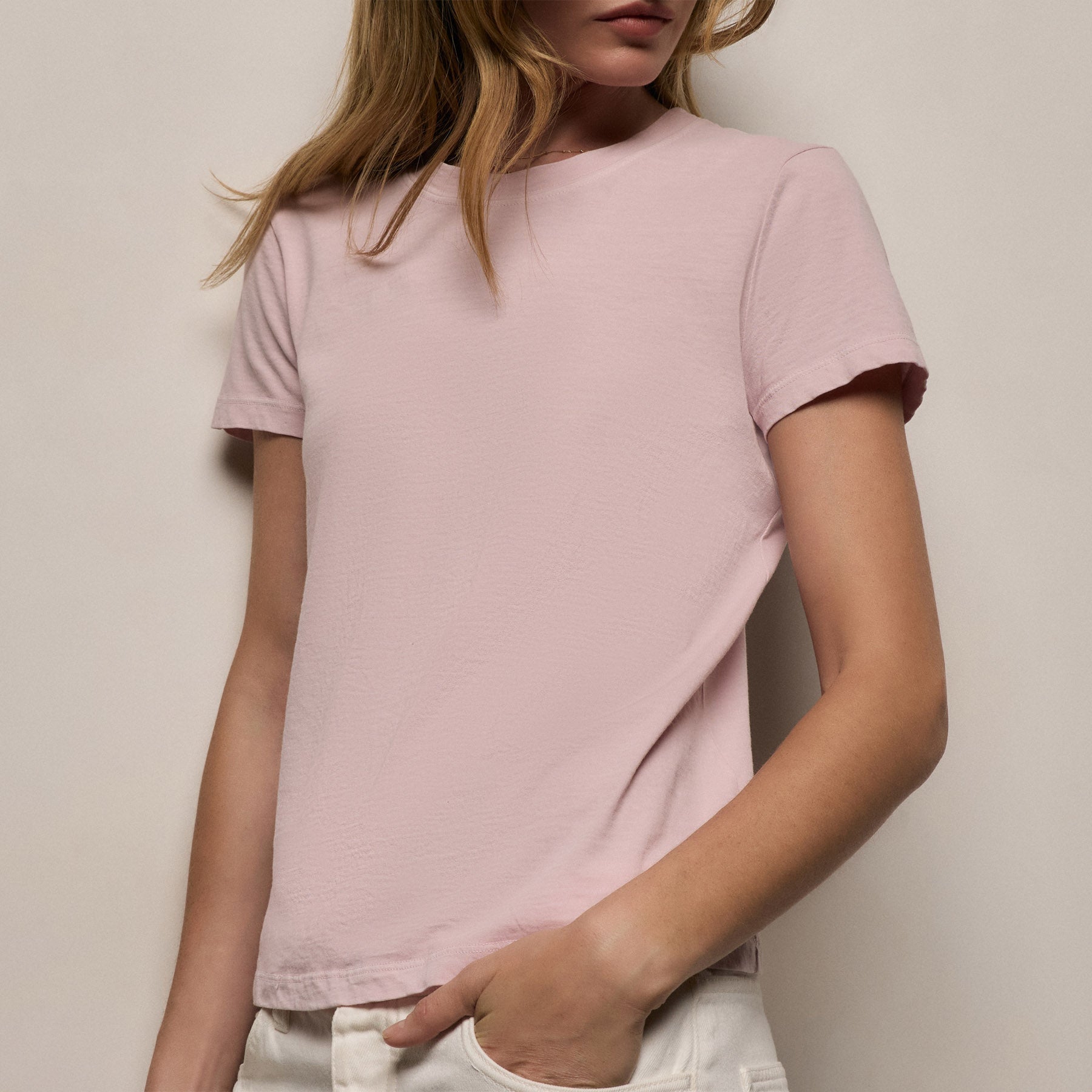Vintage Little Boy Tee - Rose Quartz Pigment