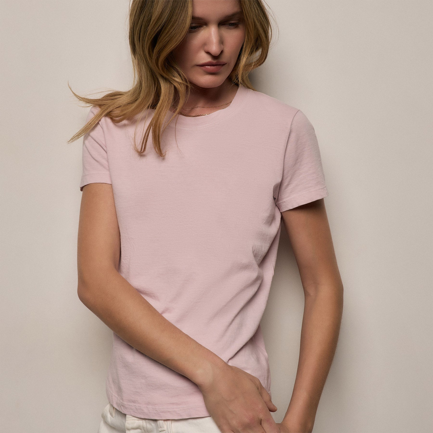 Vintage Little Boy Tee - Rose Quartz Pigment