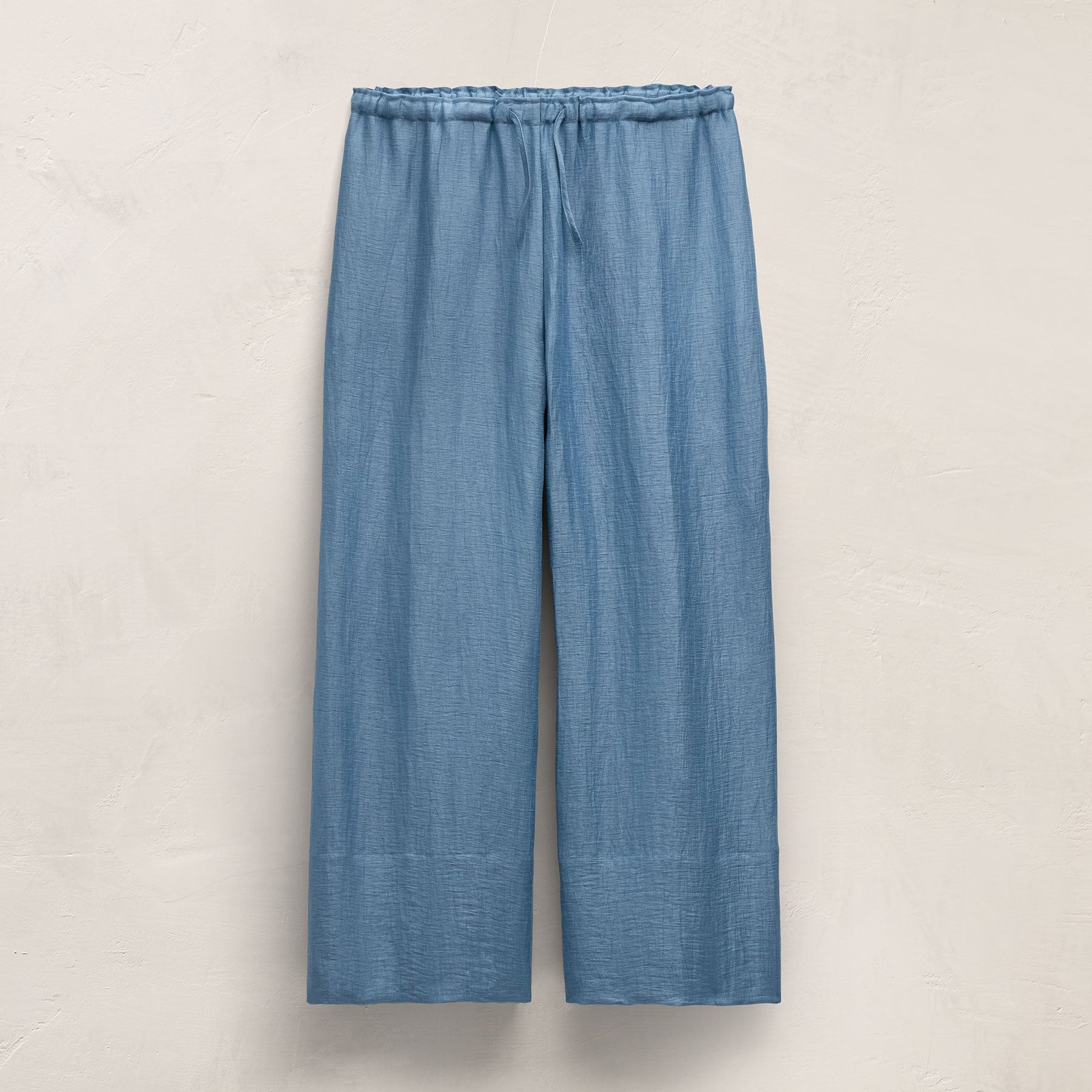 Linen Wide Cuff Pant - Blue Hyacinth