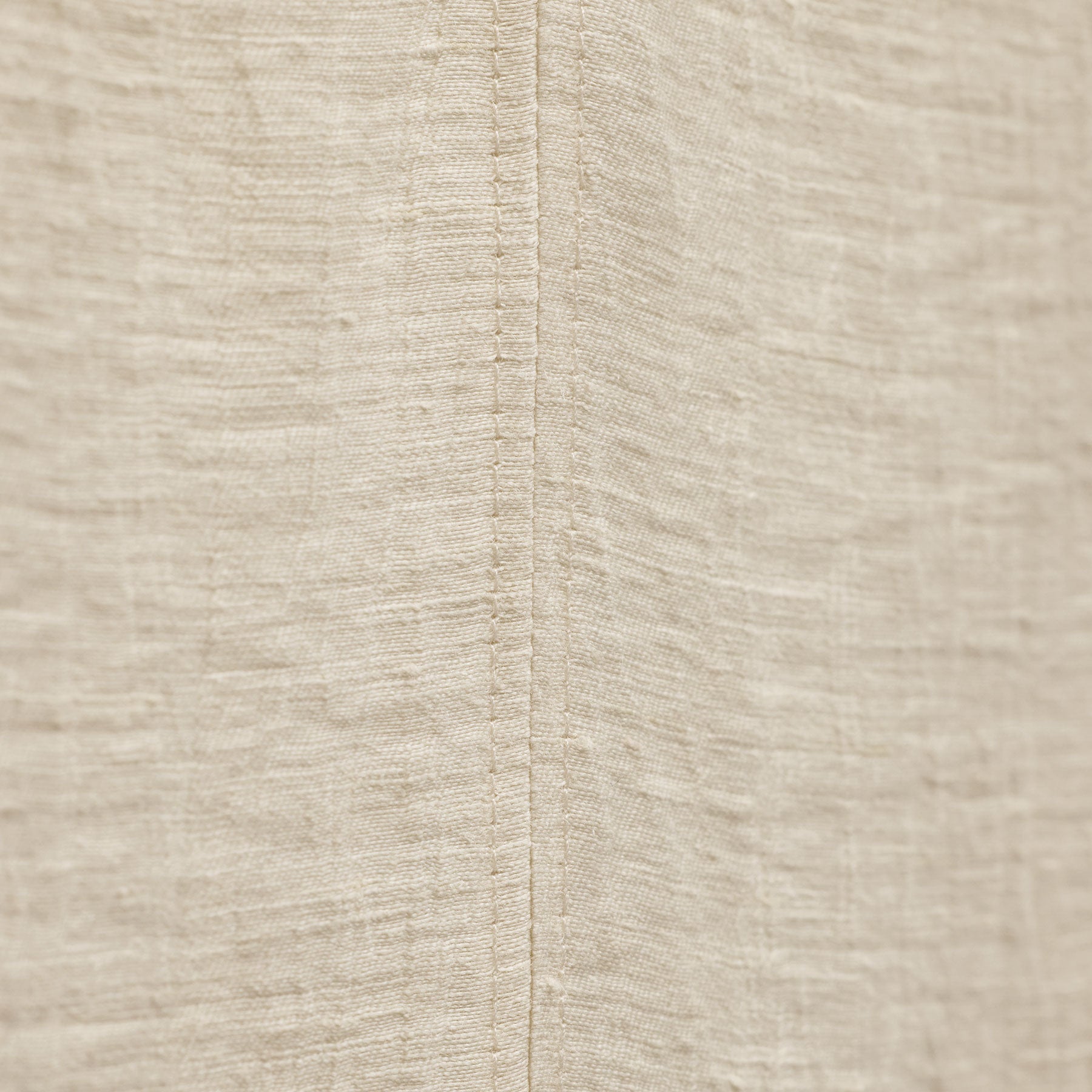 Textured Linen Tie Front Tunic Dress - Ecru