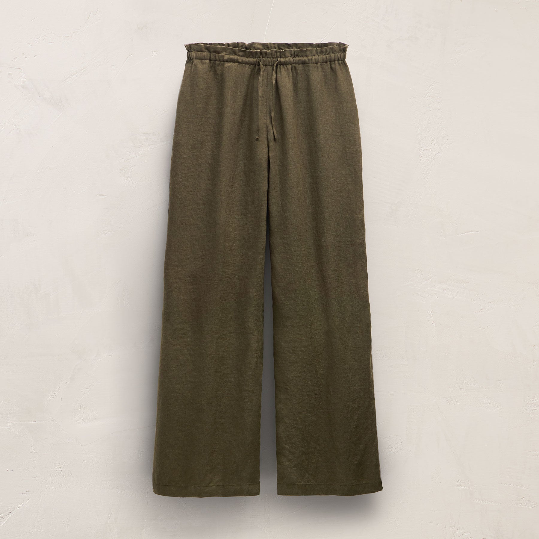 Linen Pant - Army Green